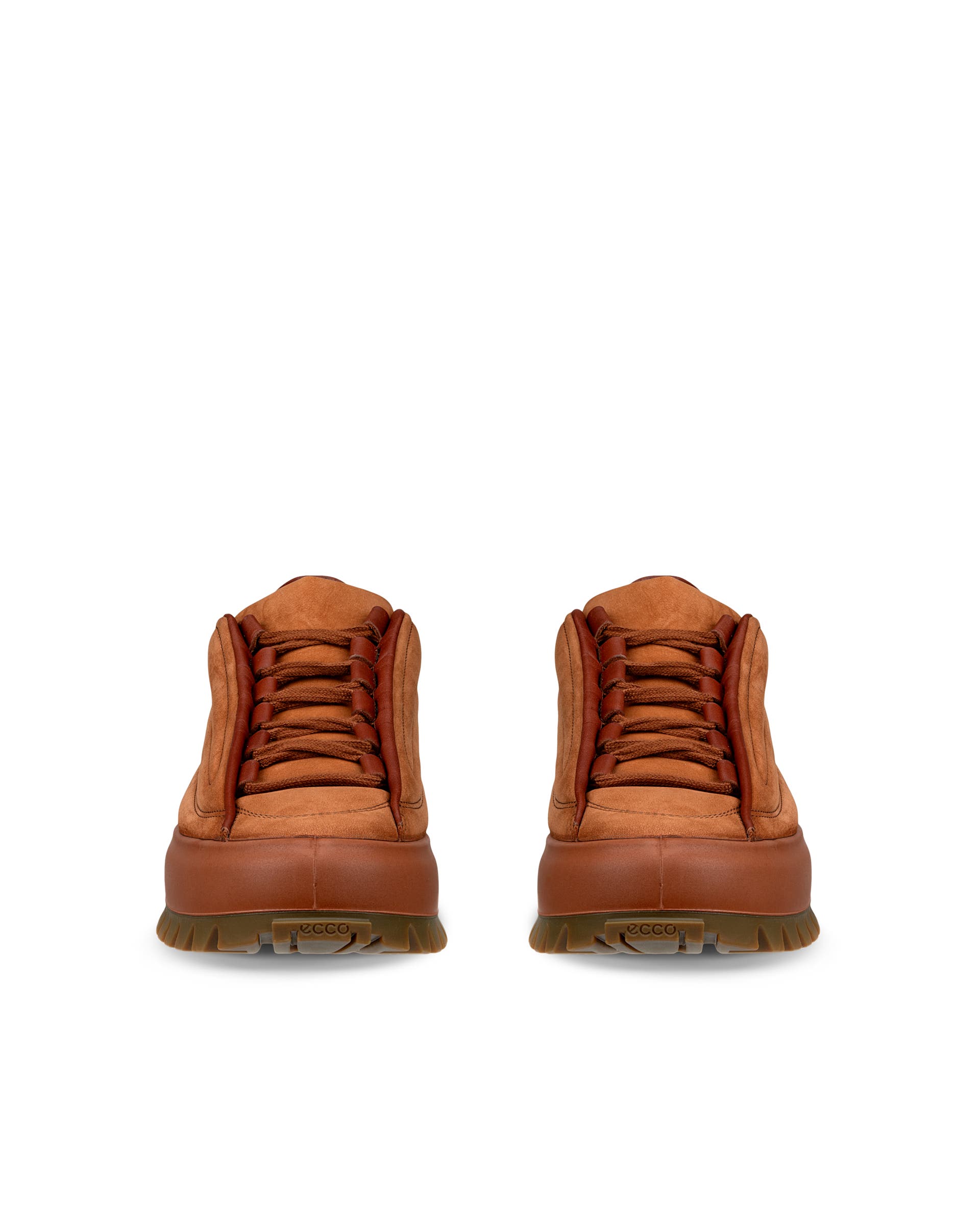 ECCO STREET ACE RAL7000 MENS メンズ ヌバックスニーカー - ブラウン - Front pair