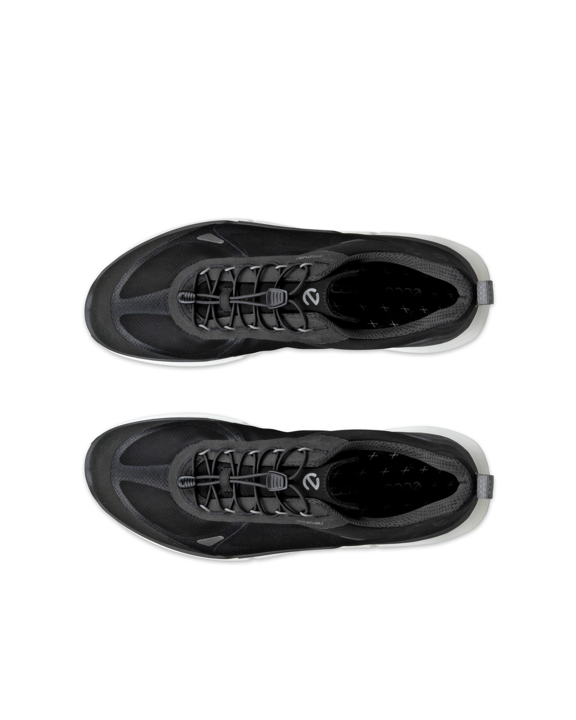 ECCO BIOM 2.2 メンズ テキスタイルスニーカー - ブラック - Top left pair