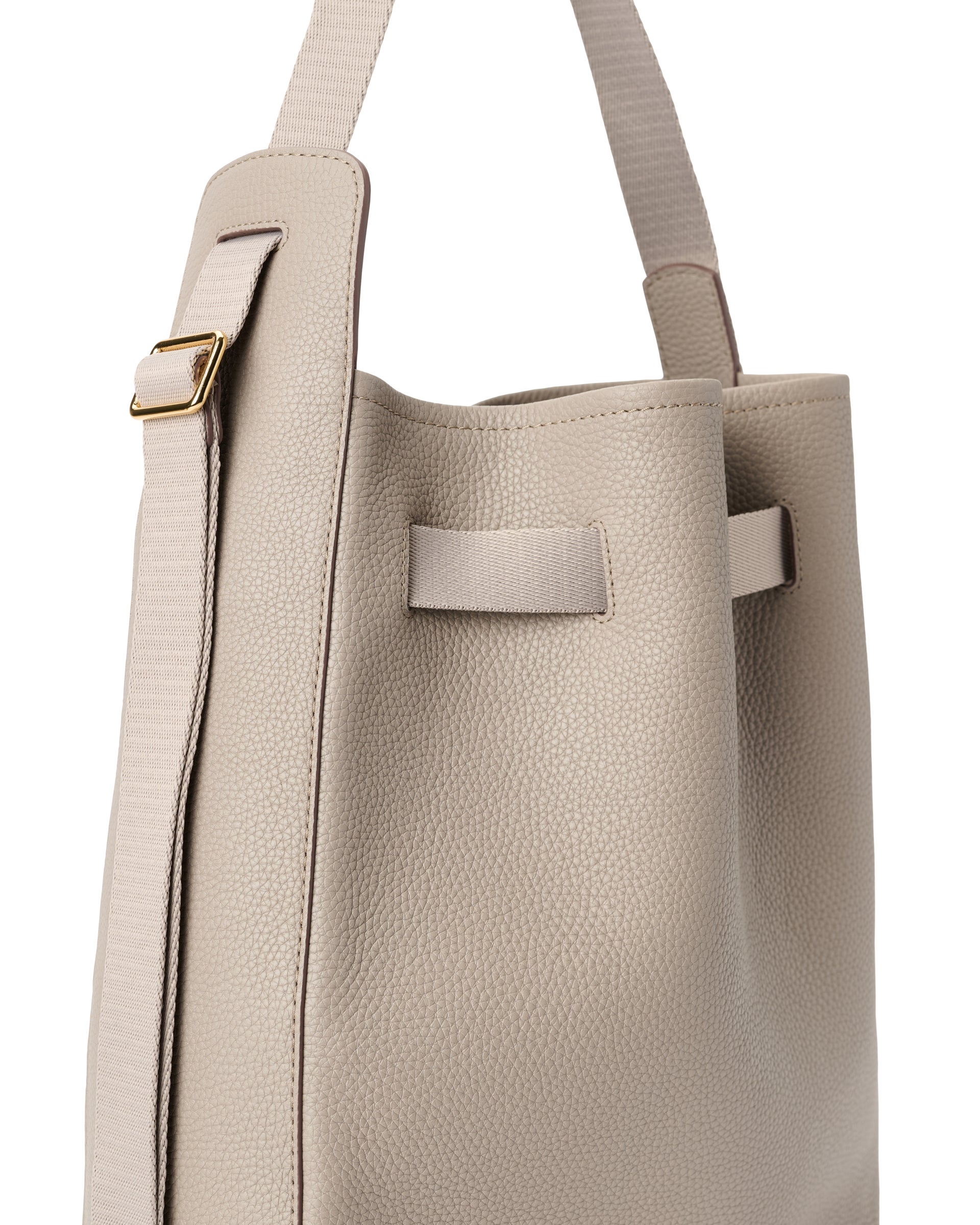 Kožená voľná kabelka ECCO® Sail Bag - Béžová - Detail-1