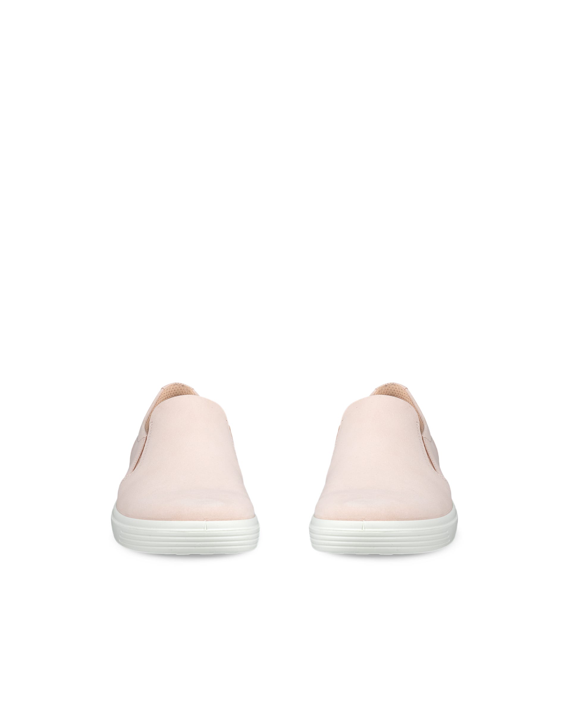 Ženski slip-on čevlji iz nubuk usnja ECCO® CLASSIC SNEAKER - Rožnata - Outside