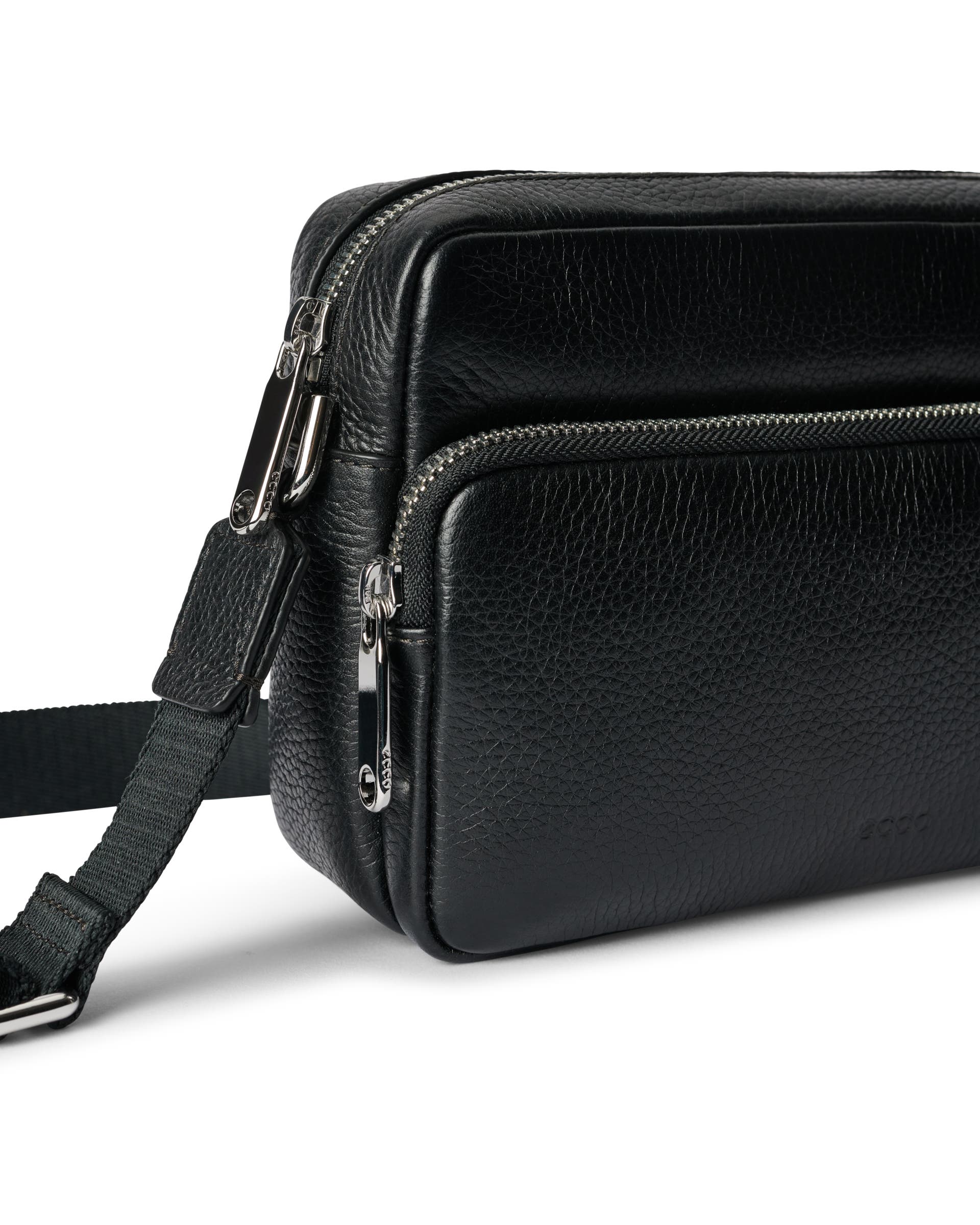ECCO® Leather Camera Bag - Black - Detail-1