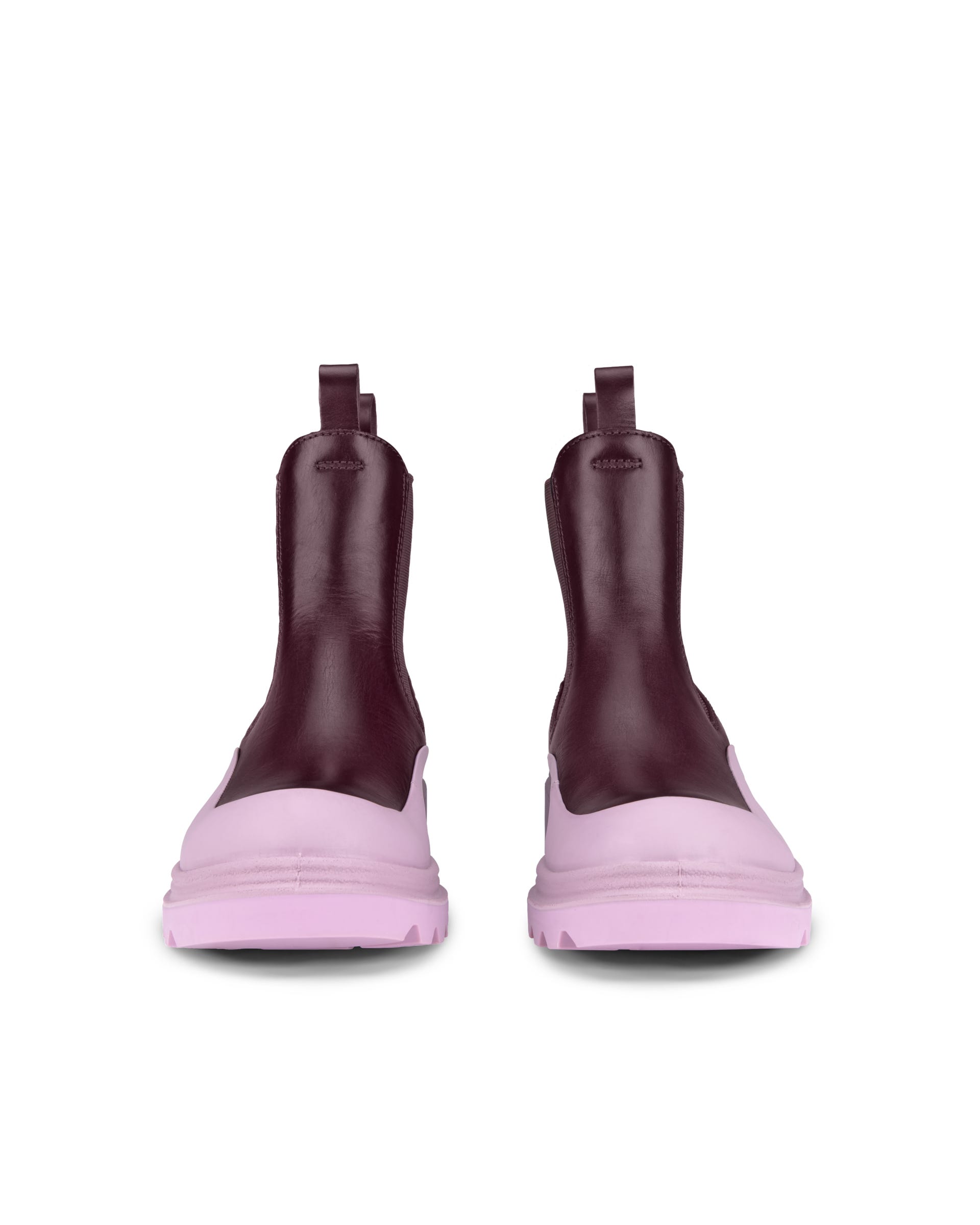 Women's ECCO® Grainer Leather Chelsea Boot - Multicolour - Front pair