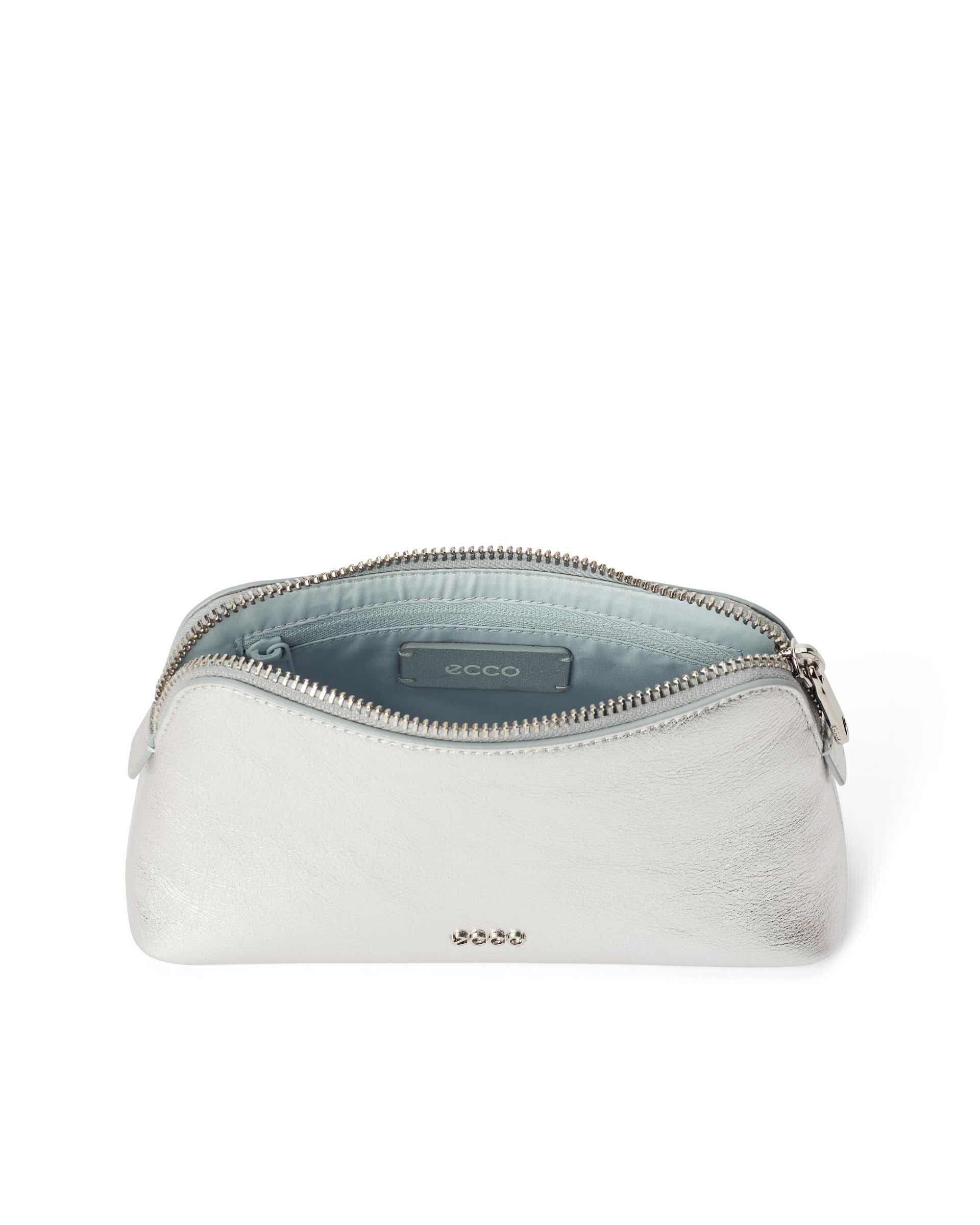 ECCO® COSMETIC POUCH odinė rankinė moterims - Sidabrinė - Inside