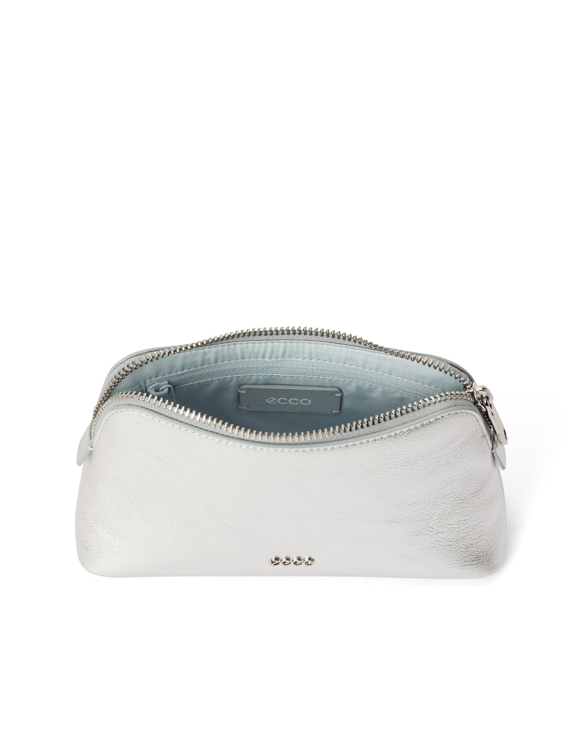 ECCO® COSMETIC POUCH odinė rankinė moterims - Sidabrinė - Main