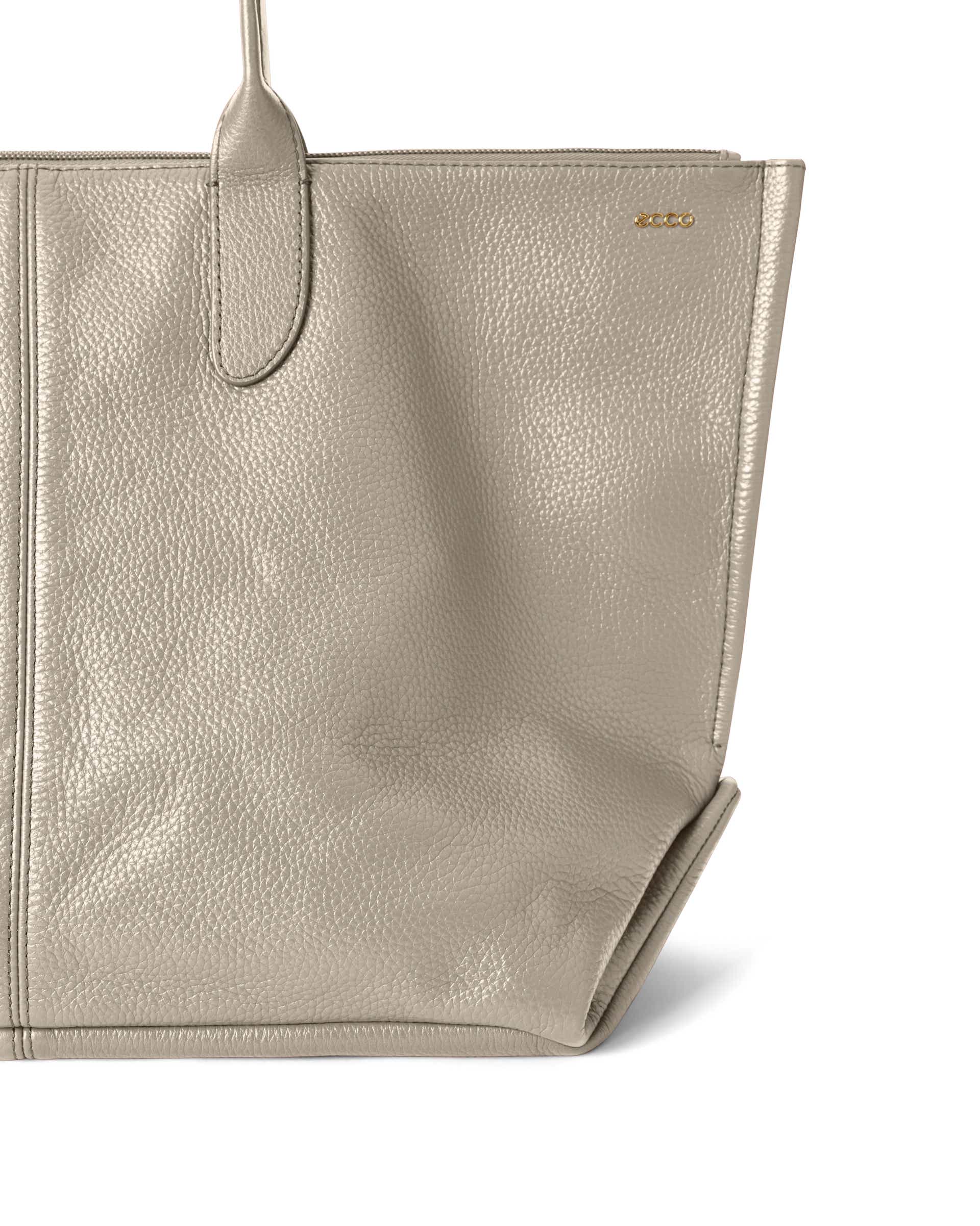 Kožená taška tote ECCO® Tote - Béžová - Detail-2