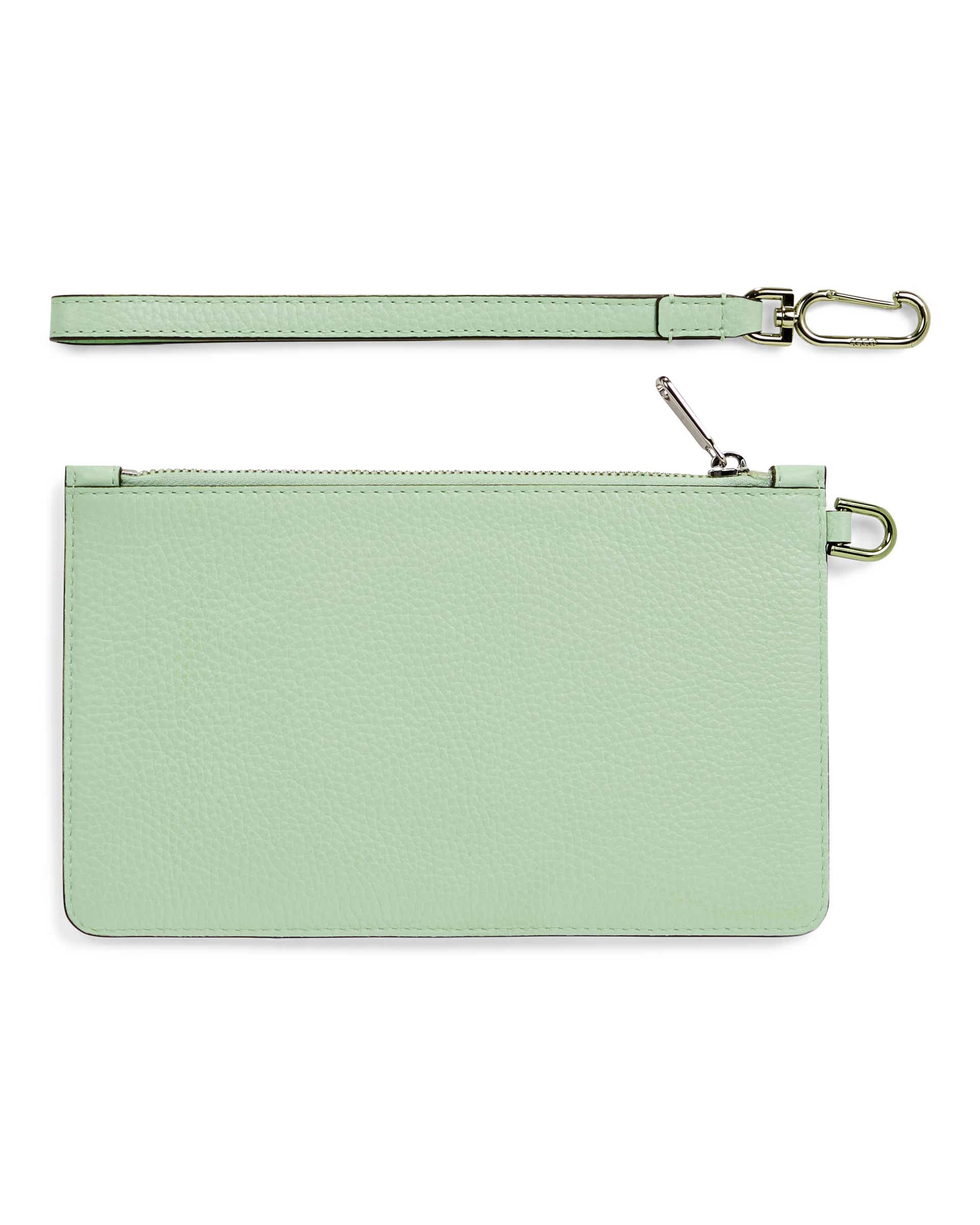 ECCO Wristlet Pebbled レザークラッチバッグ - グリーン - Back