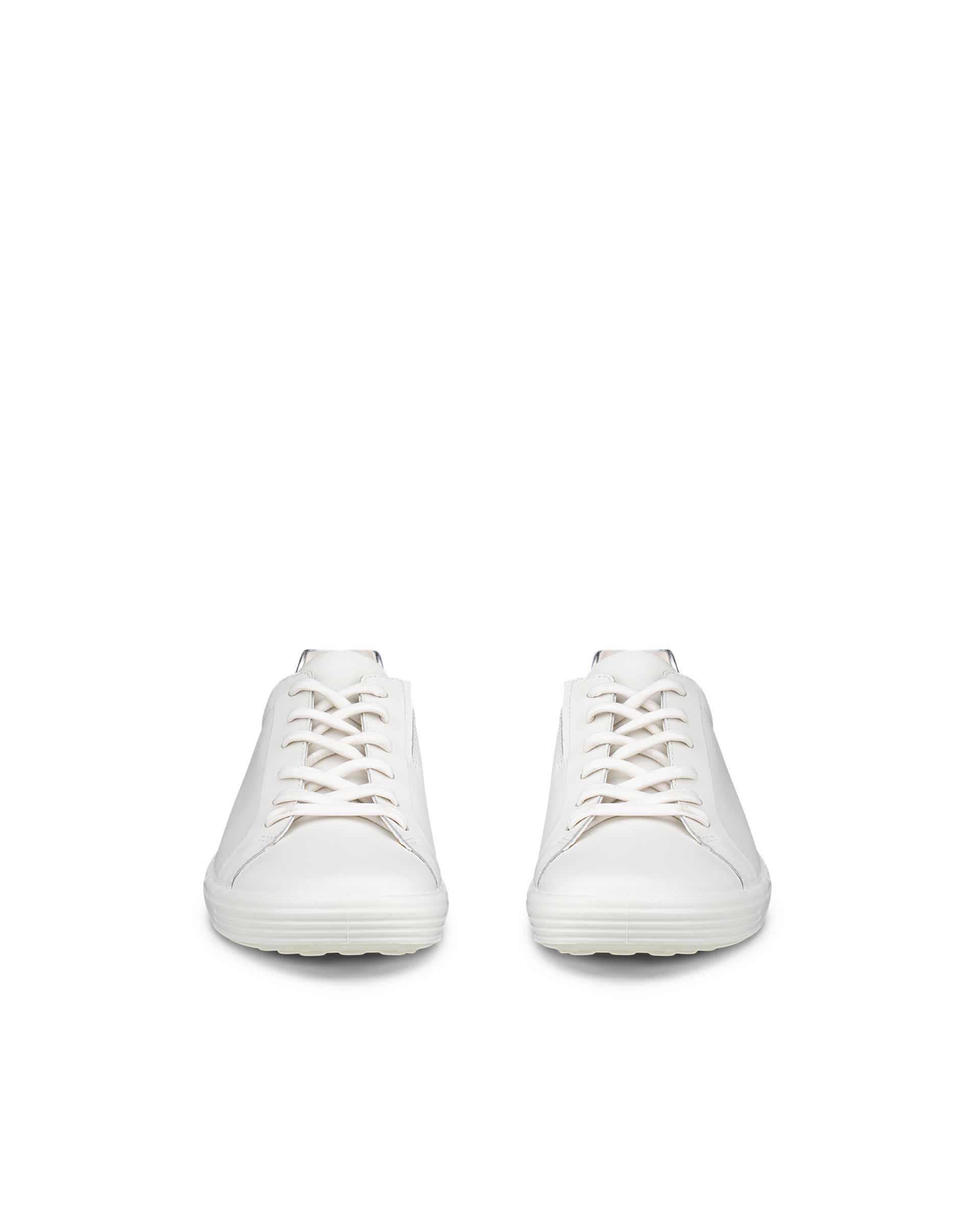 ECCO® Soft 7 Dames leren sneaker - Wit - Front pair