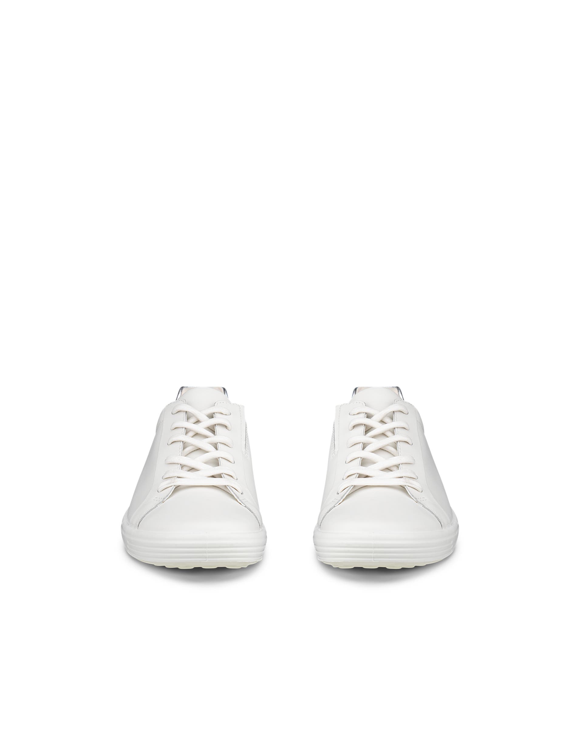 ECCO® Soft 7 Dames leren sneaker - Wit - Front pair