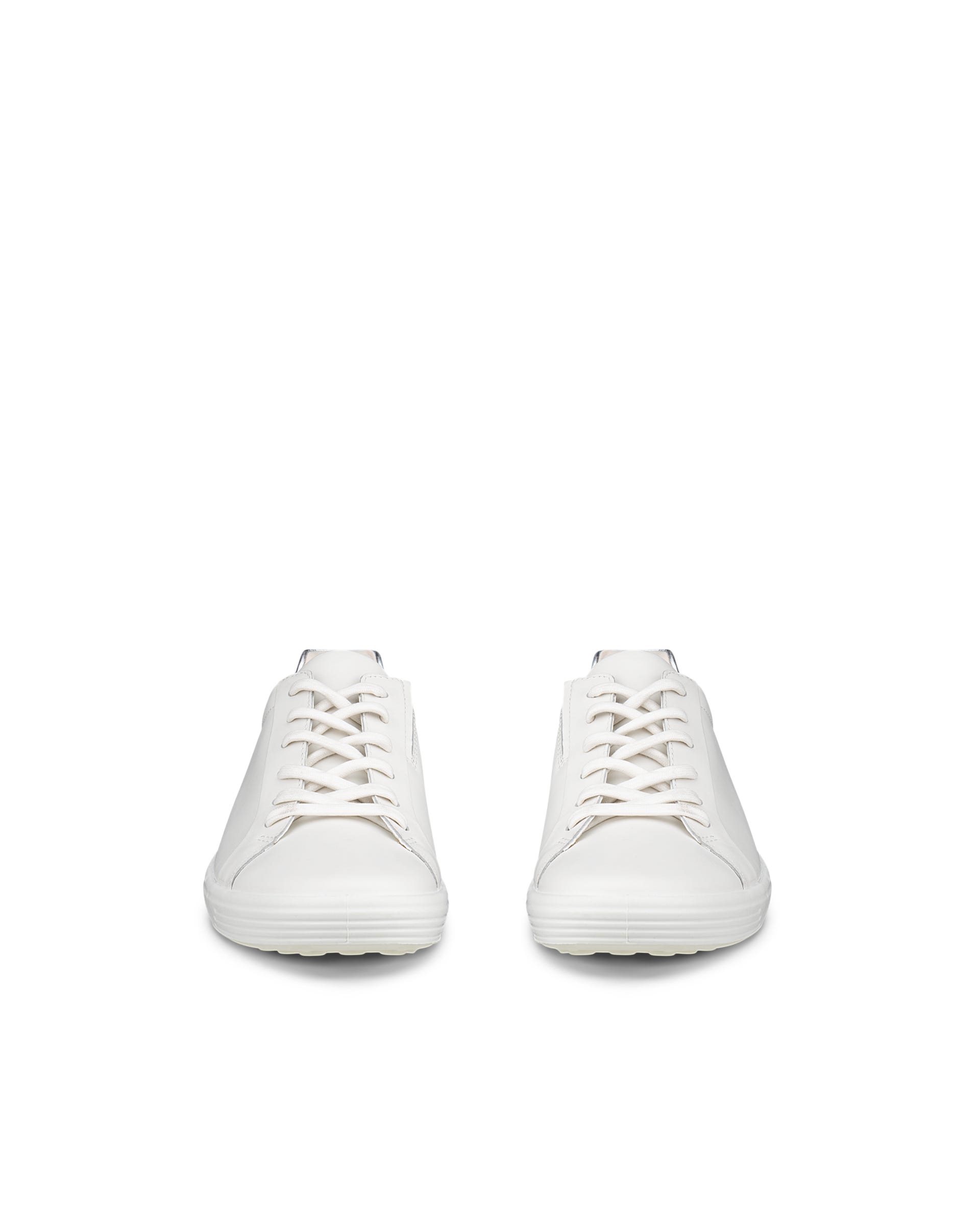 ECCO® Soft 7 Dames leren sneaker - Wit - Front pair