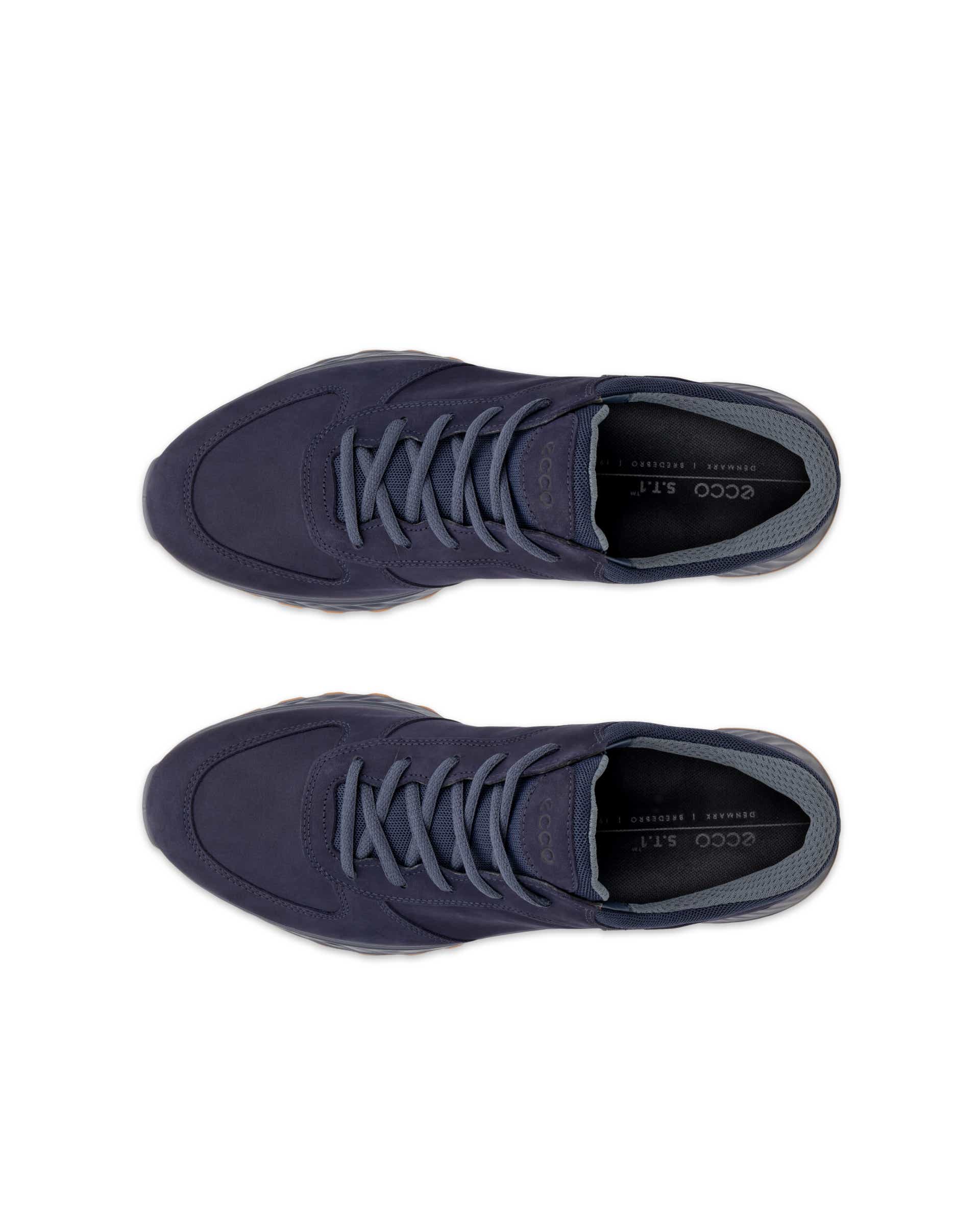 Pánské nubukové outdoorové Gore-Tex tenisky ECCO® Exostride - Modrá - Top left pair