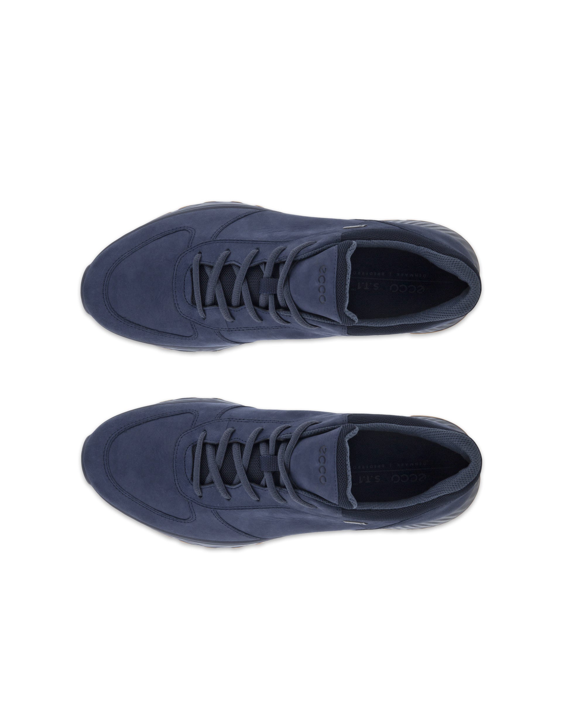 ECCO® Exostride Outdoor nubucksneaker med Gore-Tex herr - Blå - Top left pair