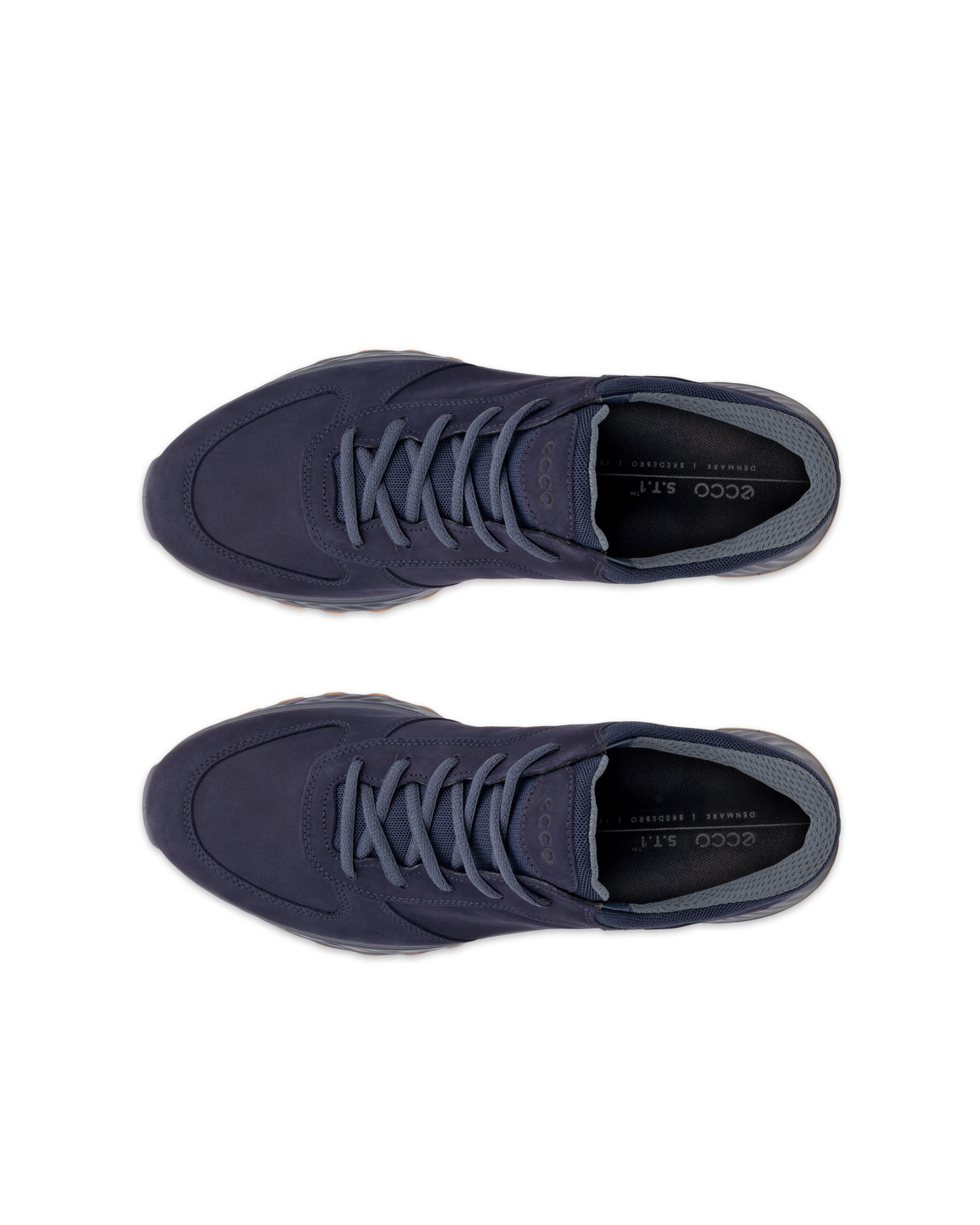 Pánské nubukové outdoorové Gore-Tex tenisky ECCO® Exostride - Modrá - Top left pair