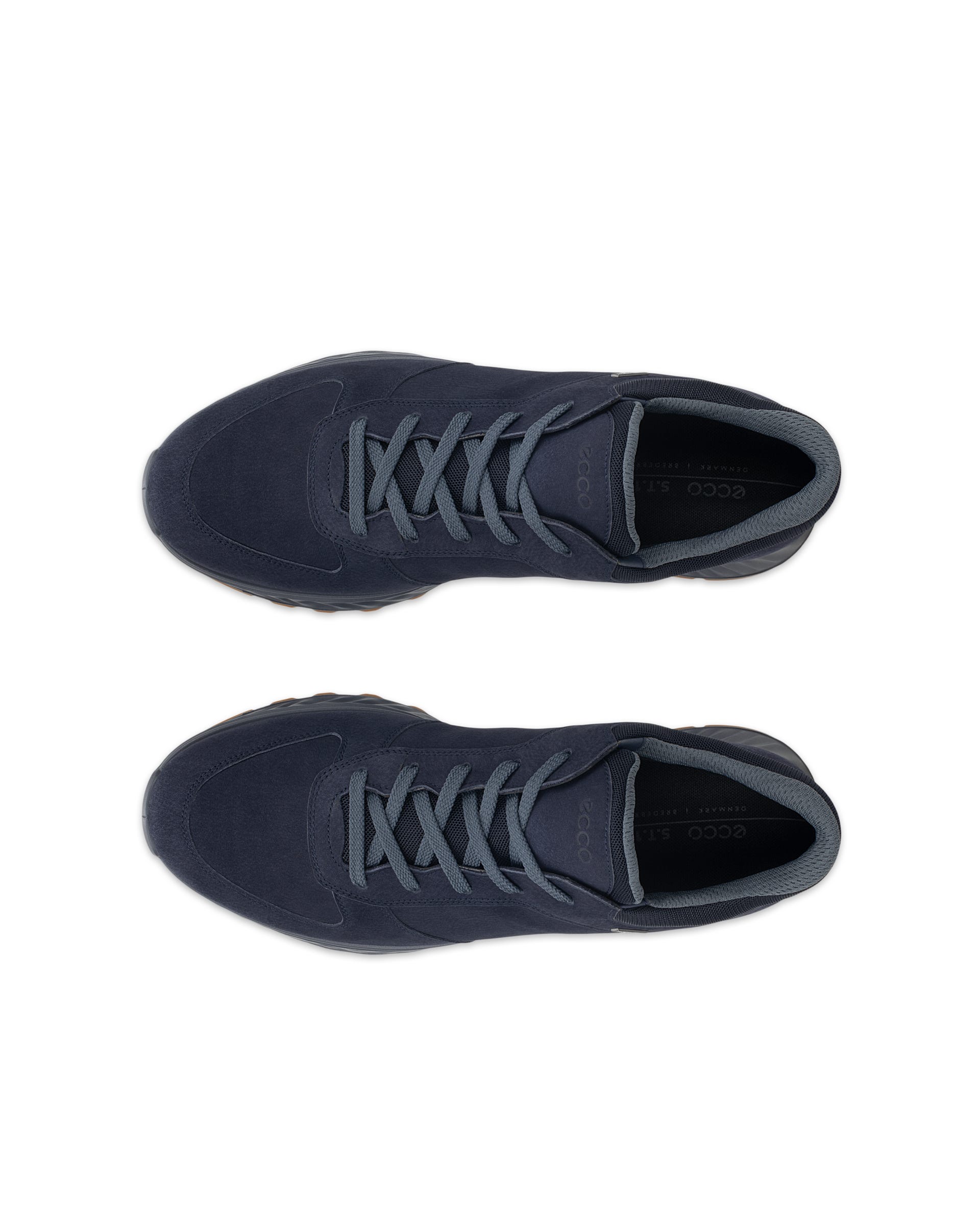 ECCO® EXOSTRIDE baskets de plein air en nubuck Gore-Tex pour homme - Bleu - Outside