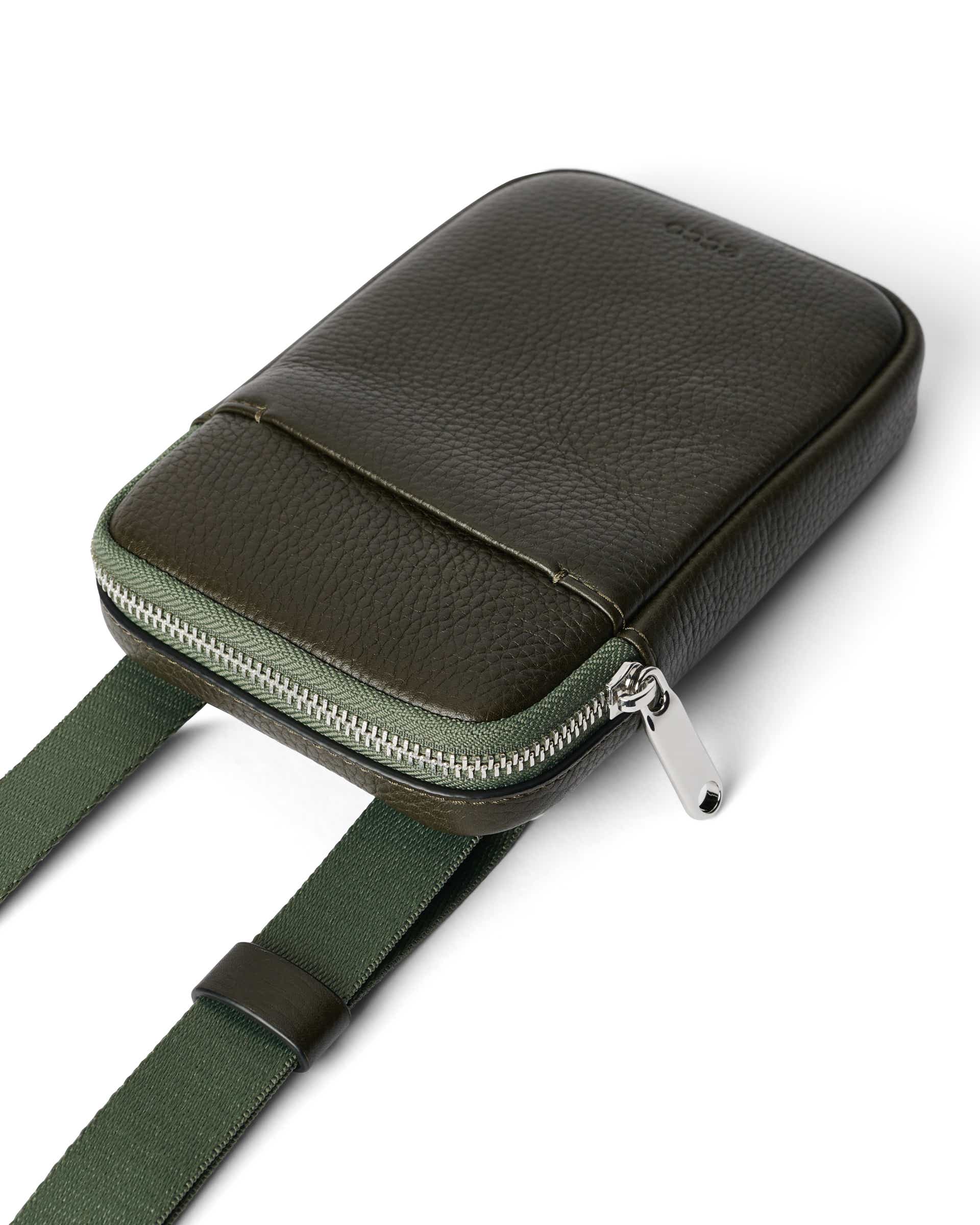 ECCO® Leather Phone Bag - Green - Detail-1
