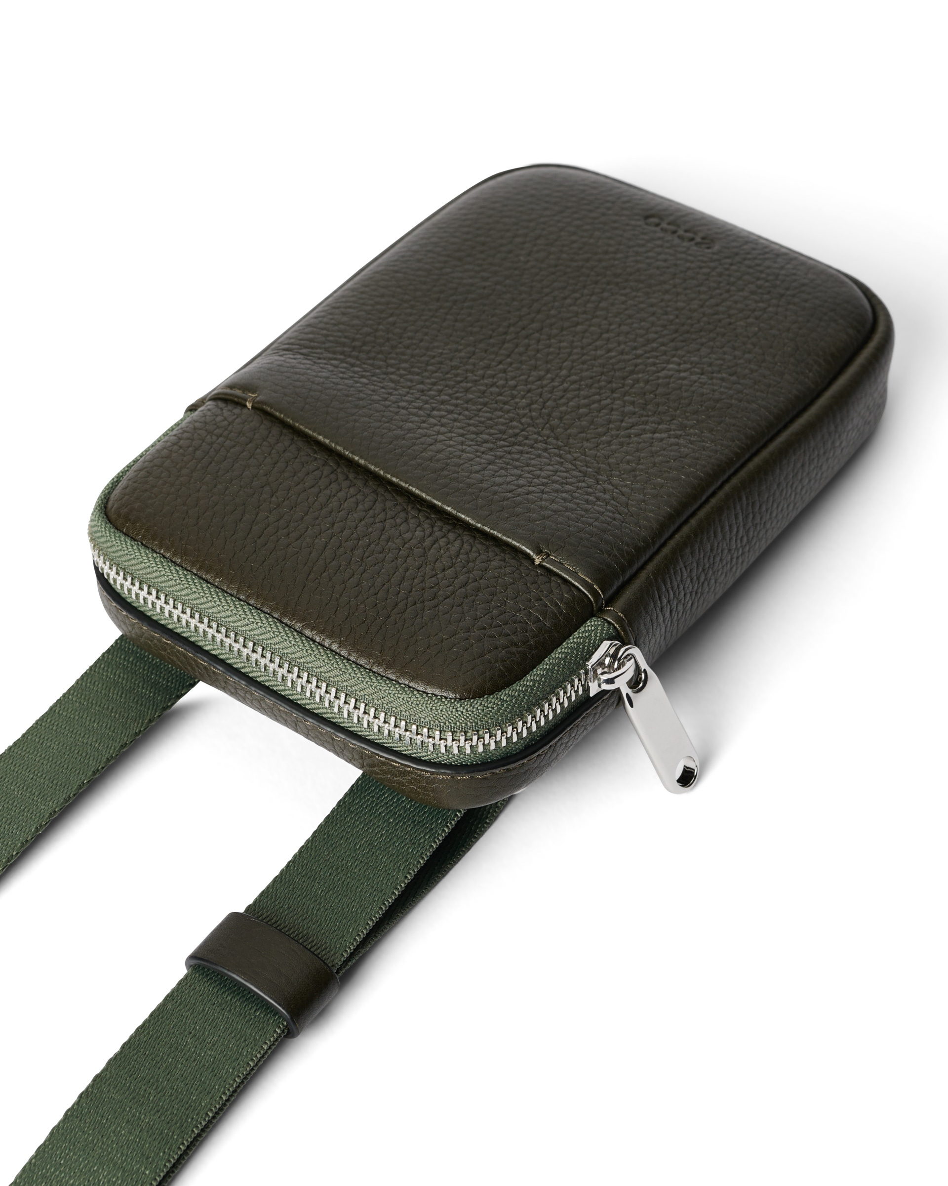 ECCO® Leather Phone Bag - Green - Detail-1