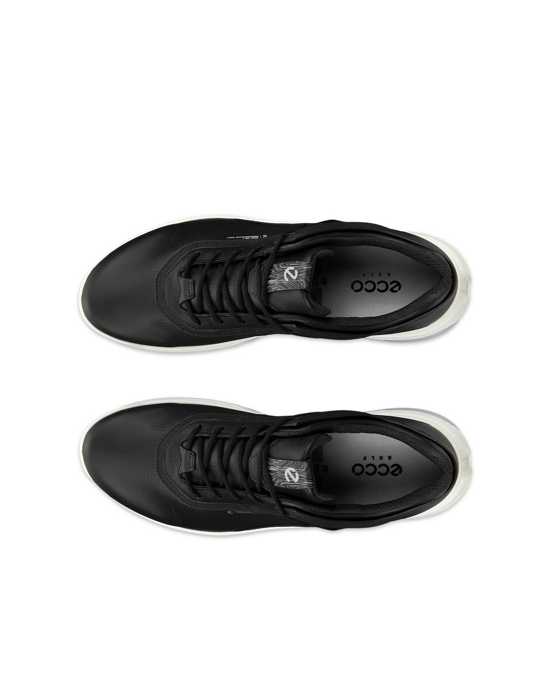 Men's ECCO® Golf Biom G5 Leather Cleated Waterproof Golf Shoe - Black - Top left pair