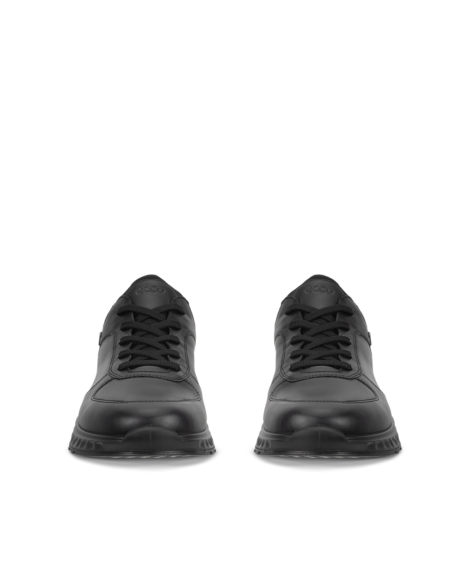 ECCO® EXOSTRIDE baskets de plein air en cuir Gore-Tex pour homme - Noir - Outside