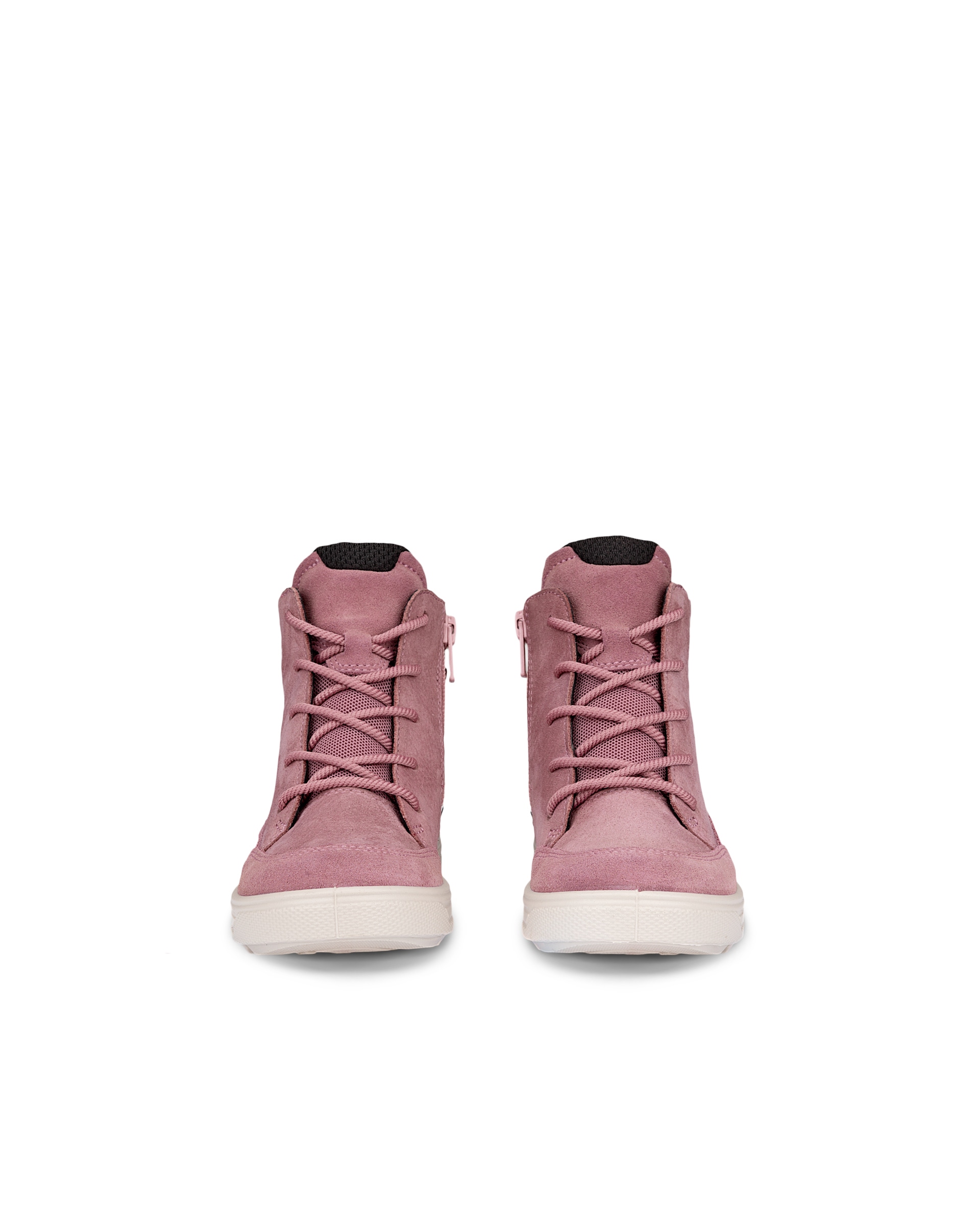 ECCO® URBAN SNOWBOARDER dječje zimske čizme od nubuka Gore-Tex - Ružičasta - Front pair