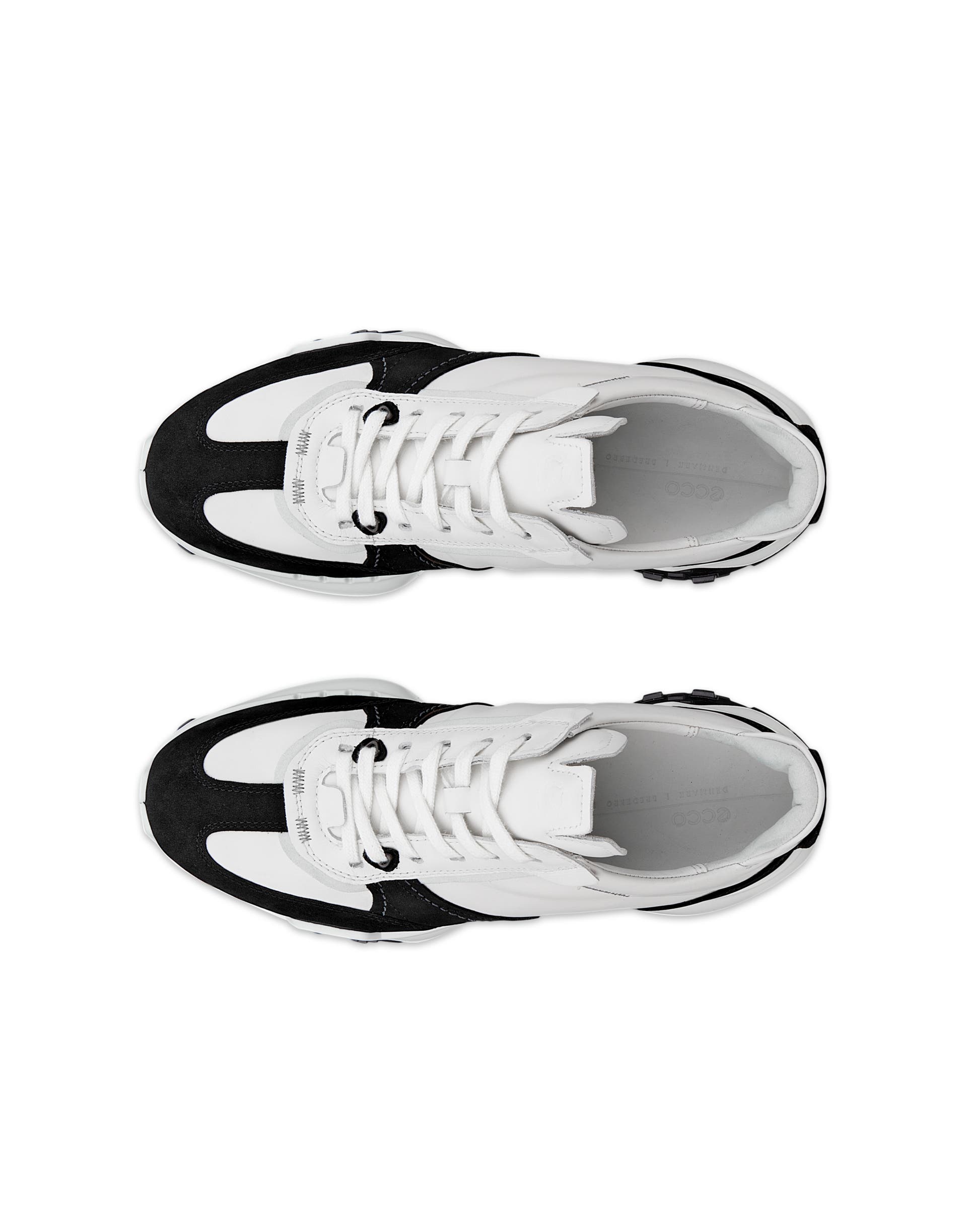 ECCO® Retro Sneaker baskets en cuir pour homme - Multicolore - Top left pair