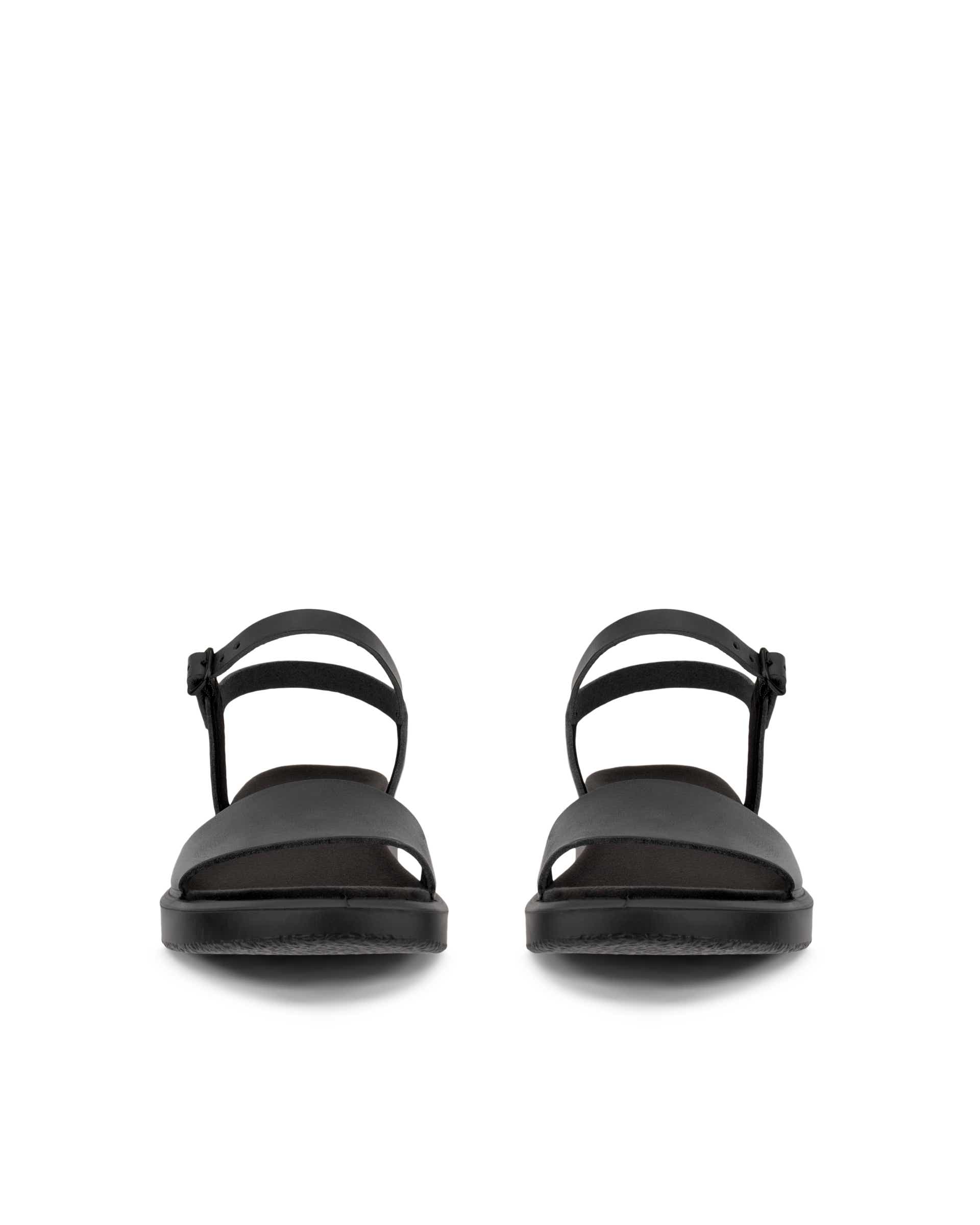 Sandale en cuir Flowt ECCO® pour femmes - Noir - Front pair