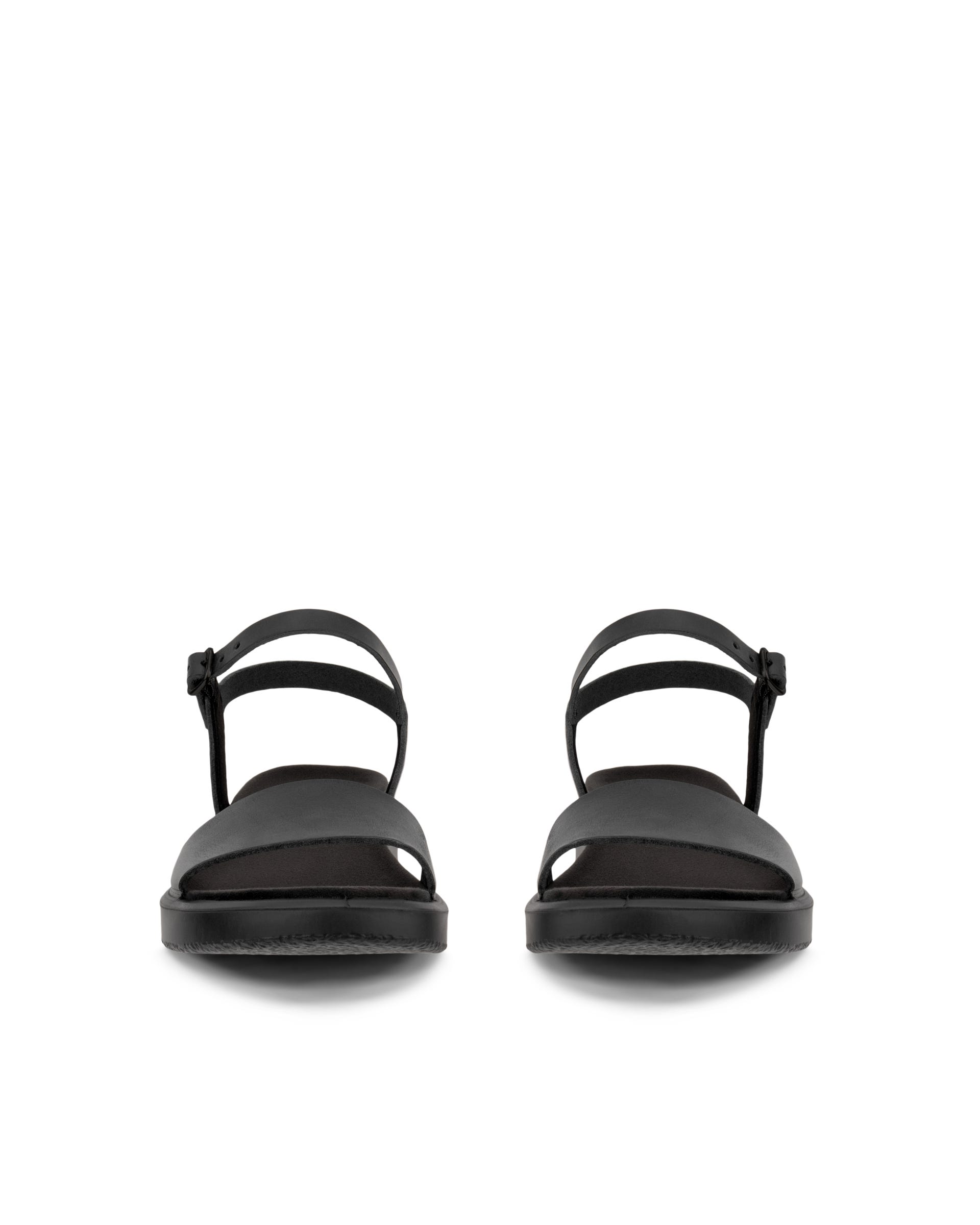 Sandale en cuir Flowt ECCO® pour femmes - Noir - Outside