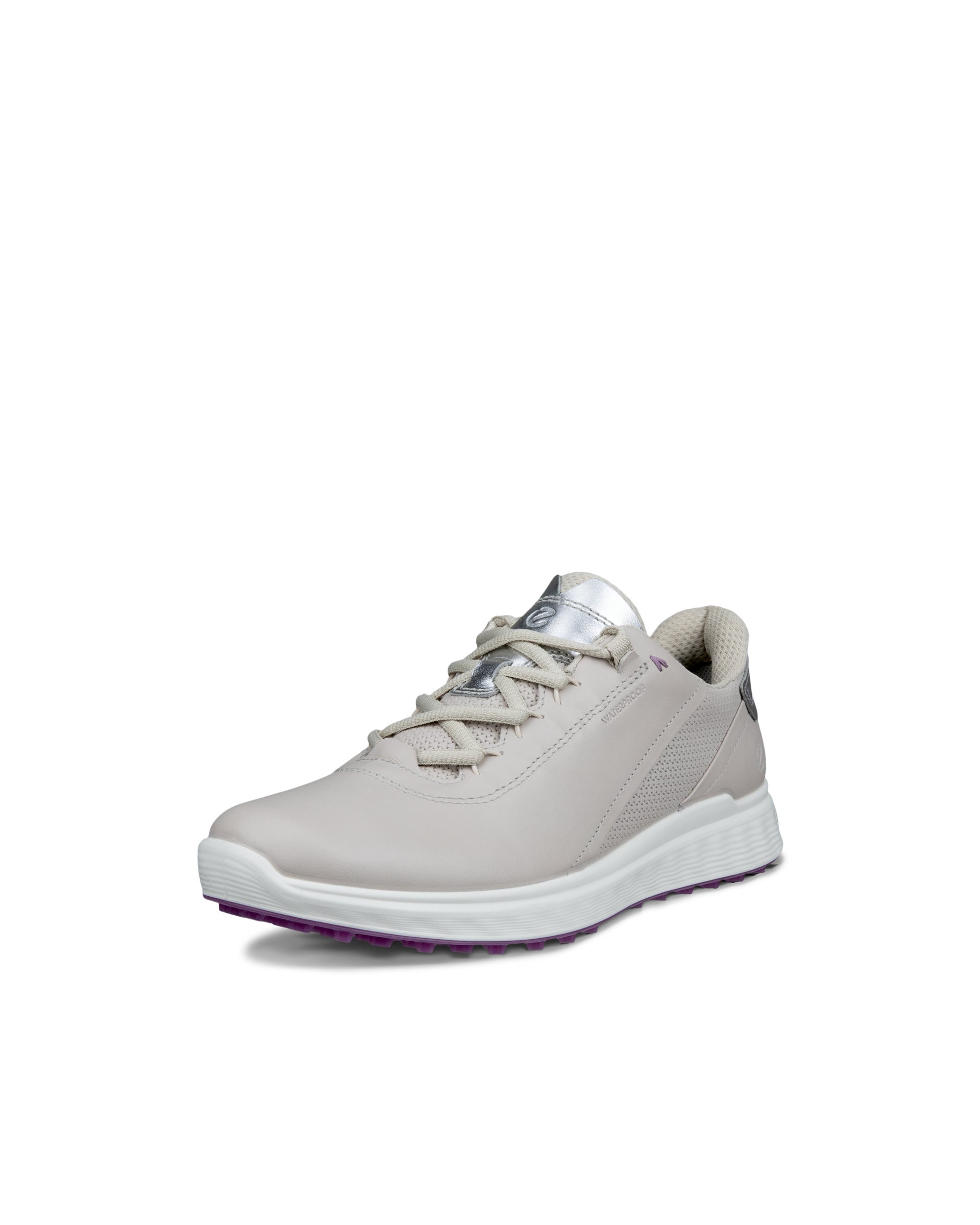 Ženski vodoodporni usnjeni čevlji za golf ECCO® Golf S-Casual - Siva - Main