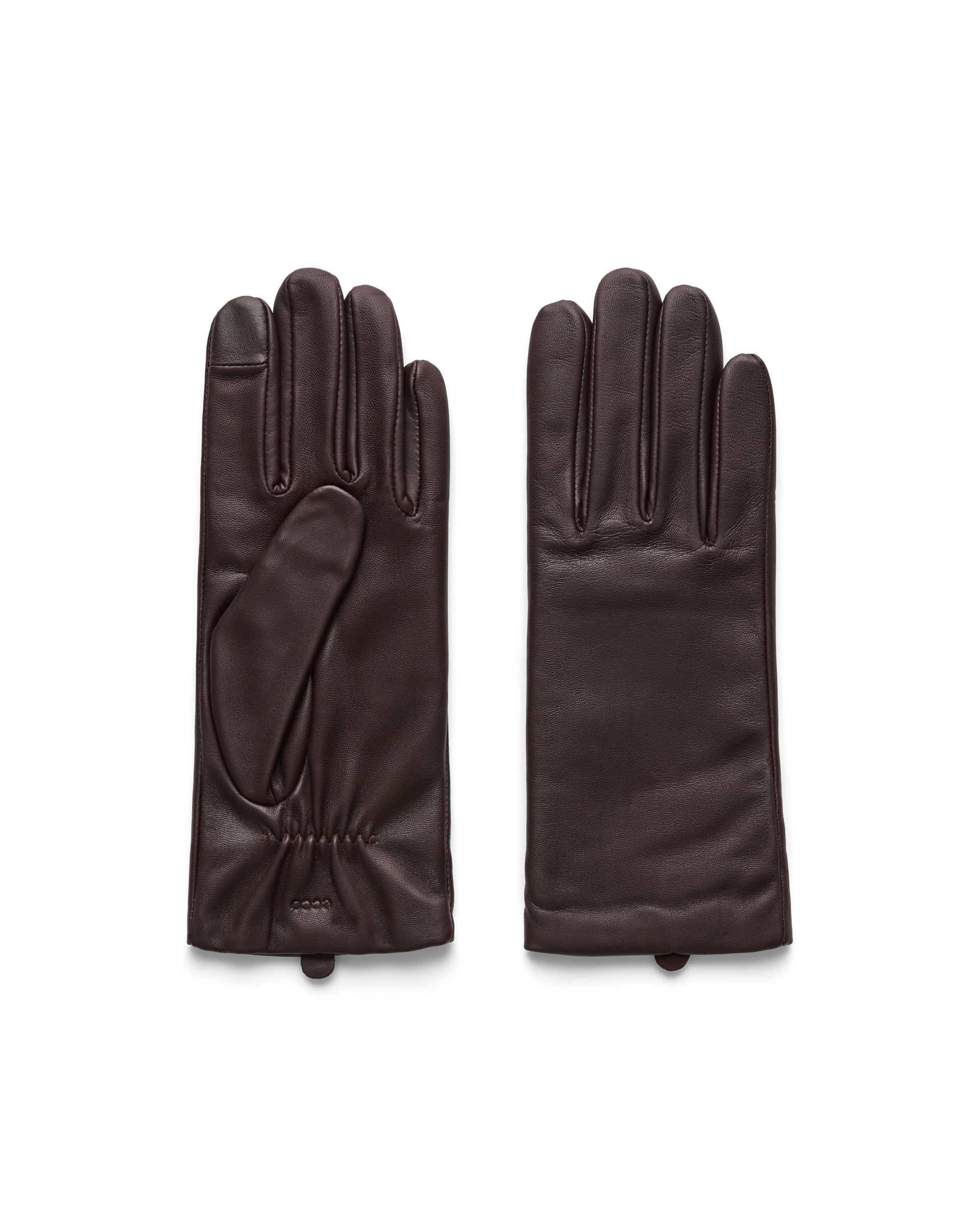 Luvas de couro mulher ECCO® - Castanho - Main
