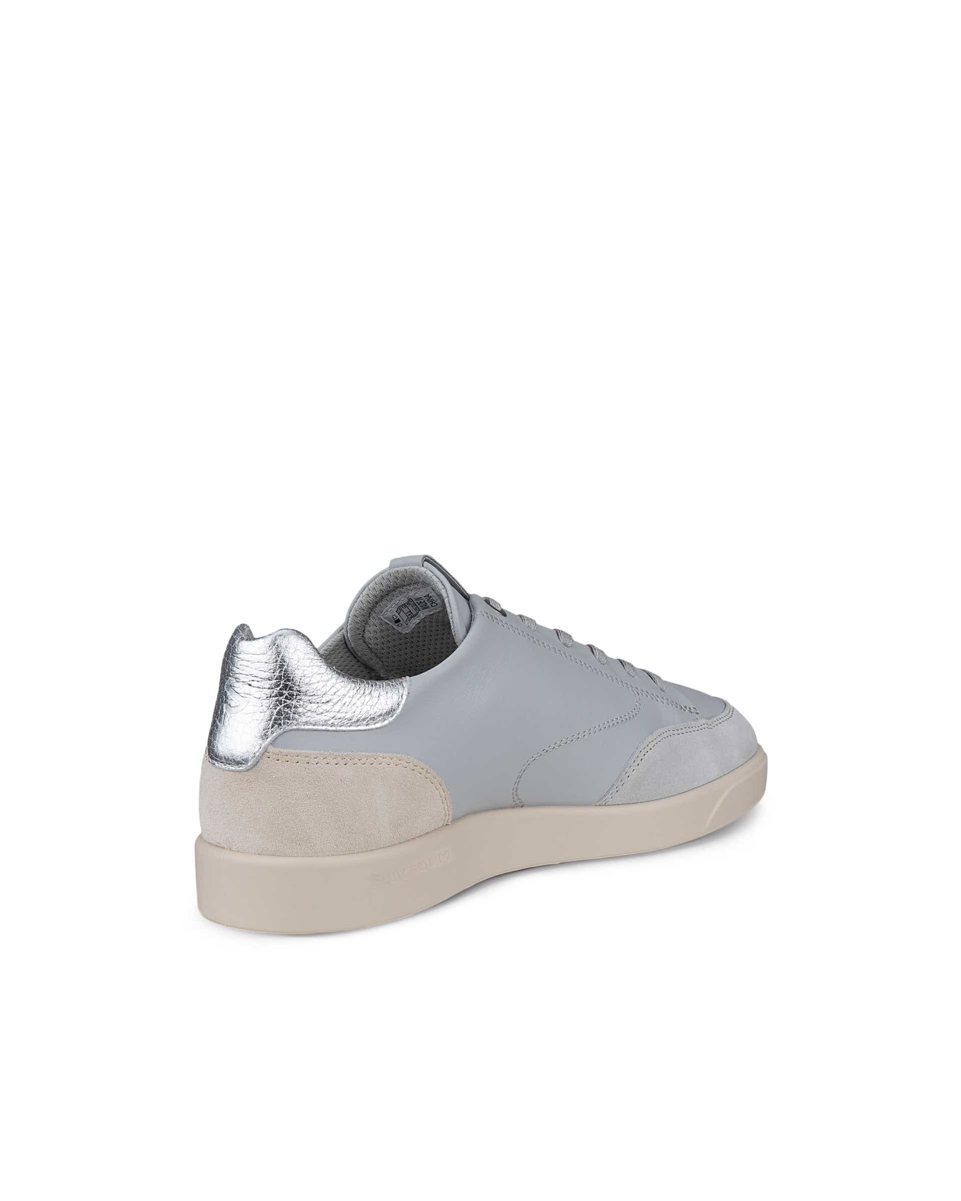 Women's ECCO® Street Lite Leather Sneaker - Grey - Back