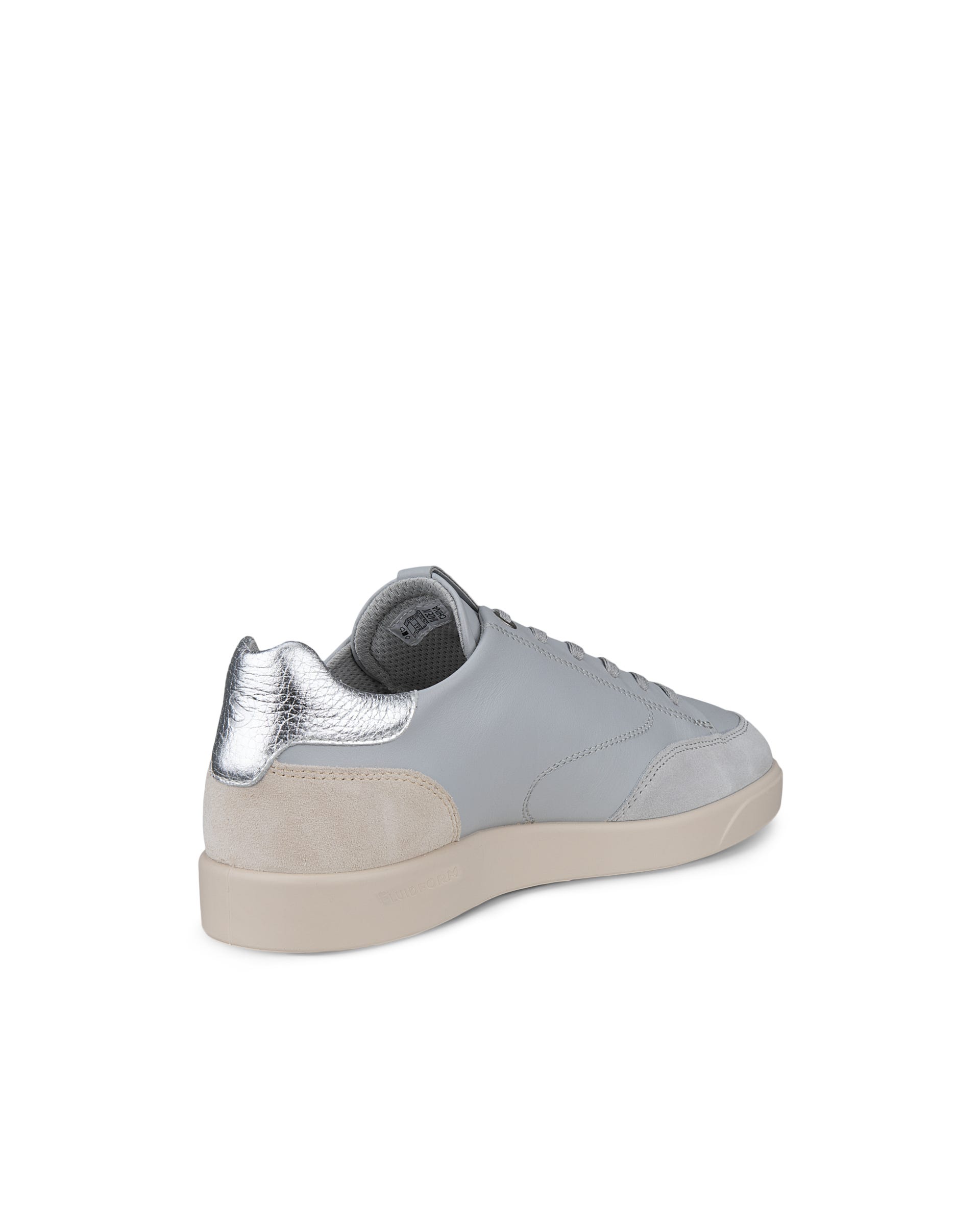 Women's ECCO® Street Lite Leather Sneaker - Grey - Back