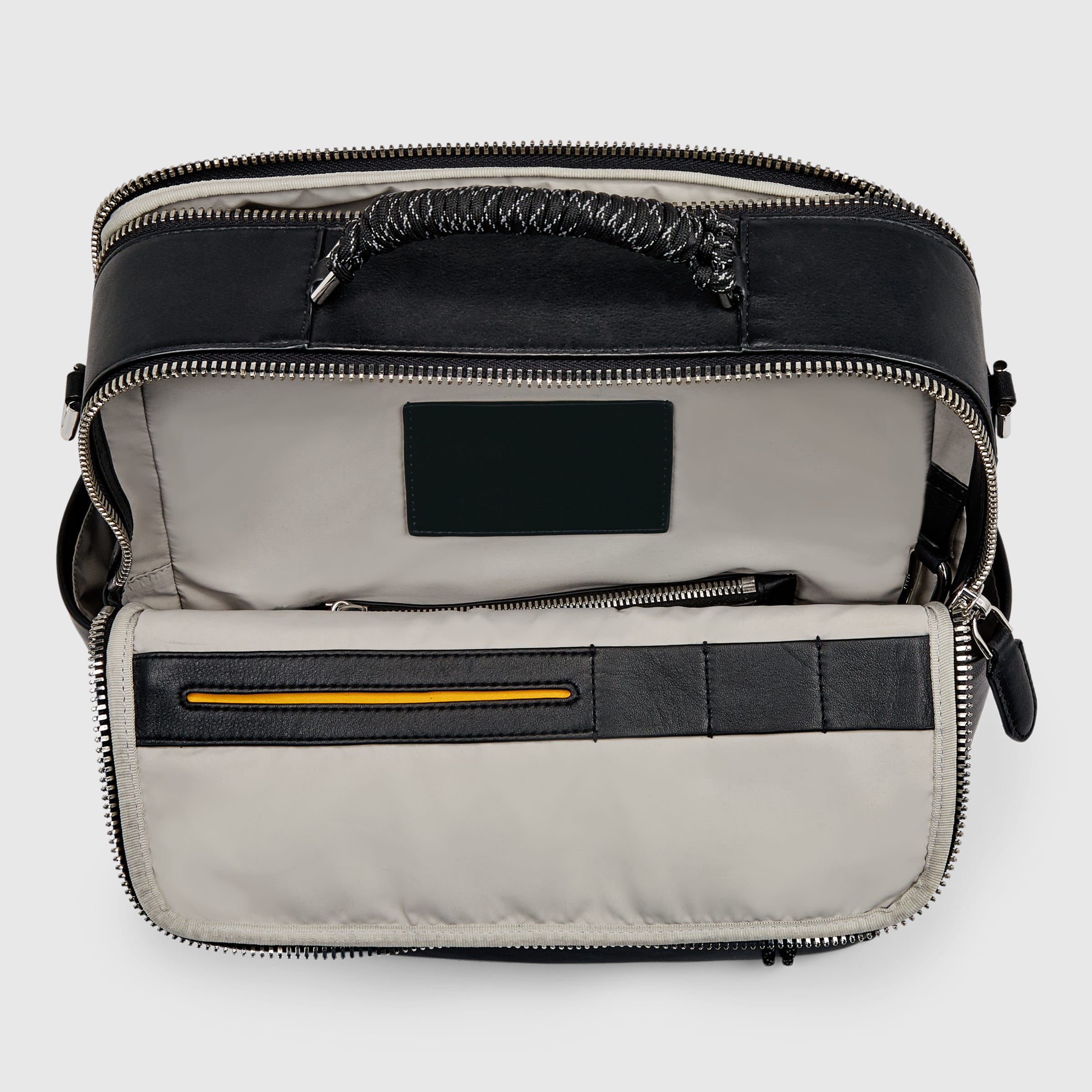 ECCO® Ceramic tech-Bag Leather Laptop Bag - Black - Birdeye