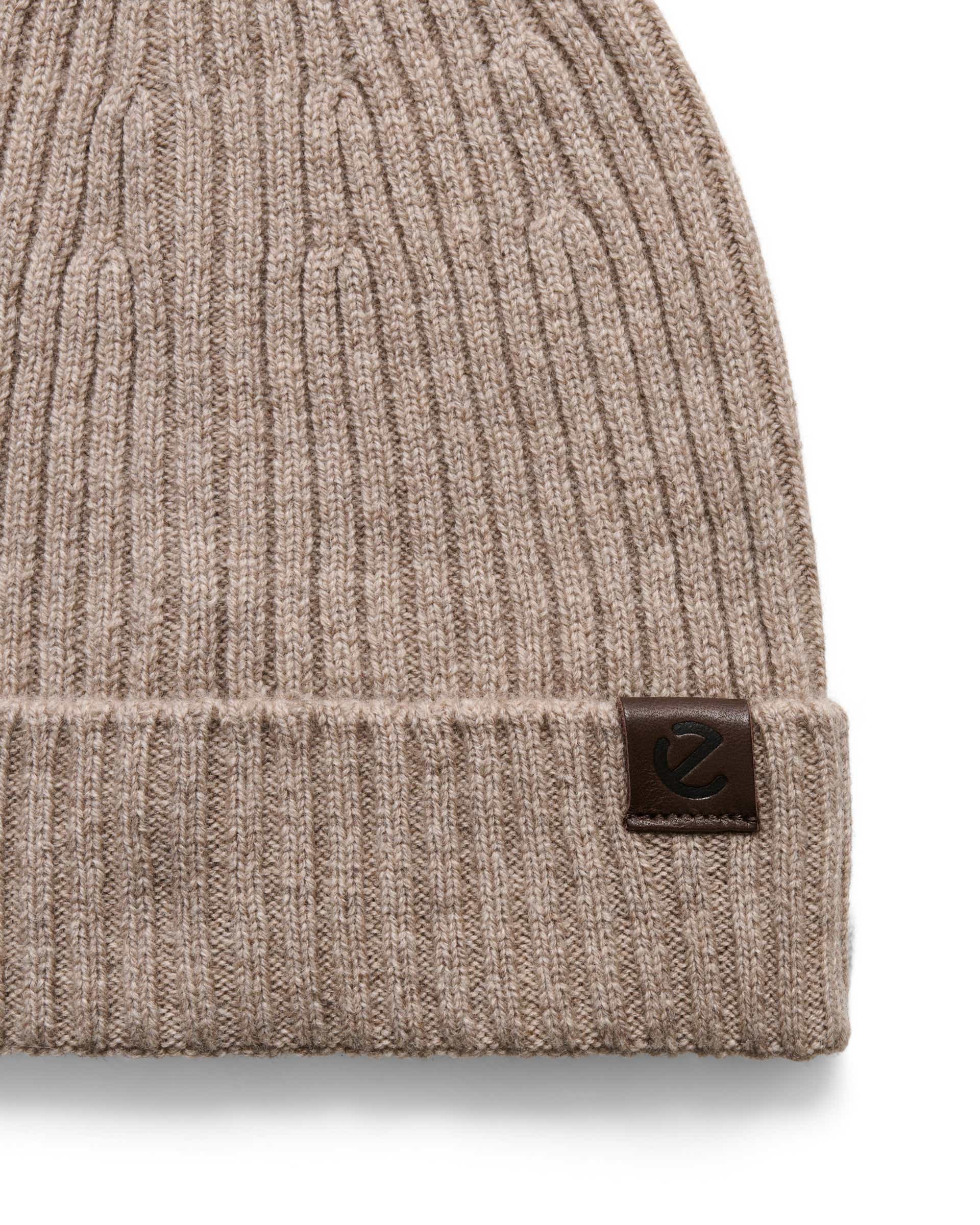 Damska czapka beanie ECCO® Classic - Brązowy - Detail-1