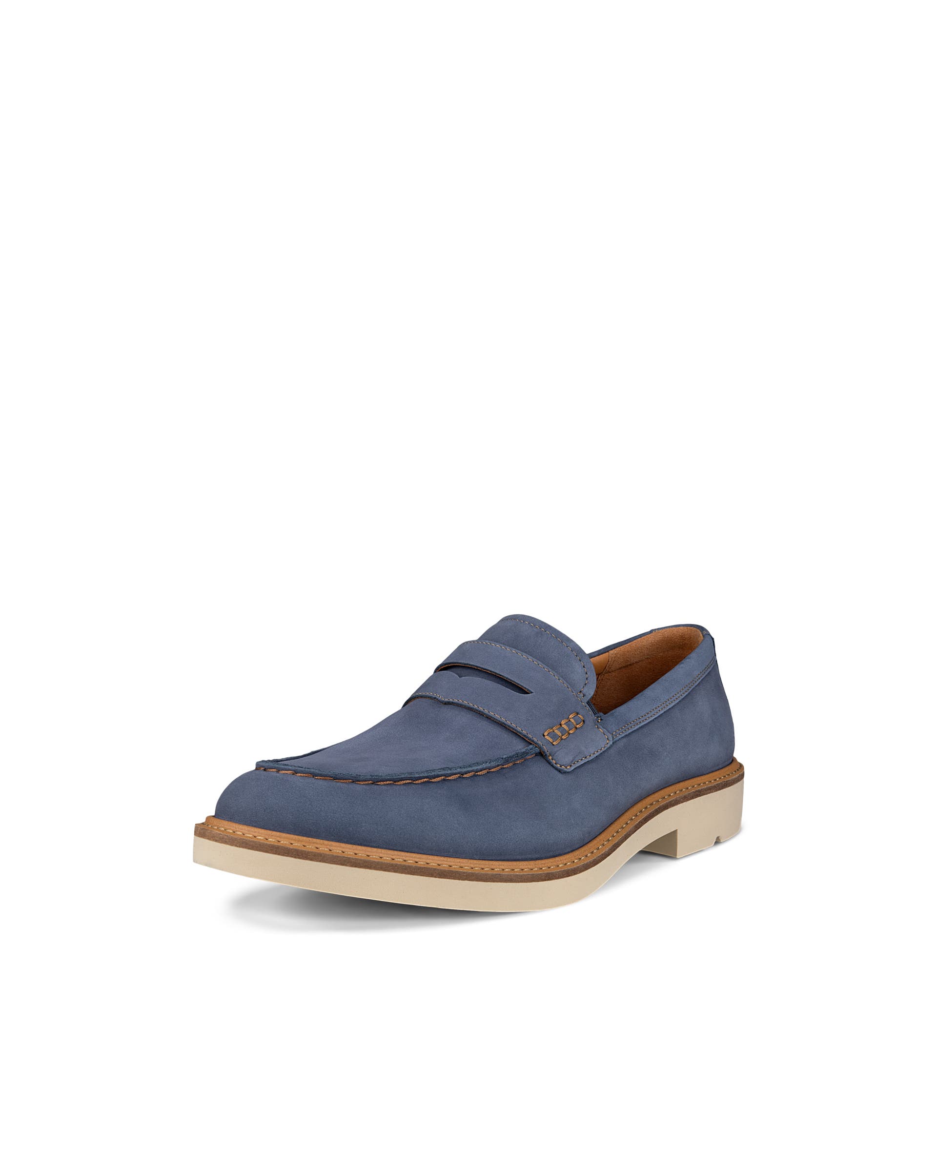 ECCO Metropole London メンズ ヌバックモックトゥシューズ - ブルー - Main