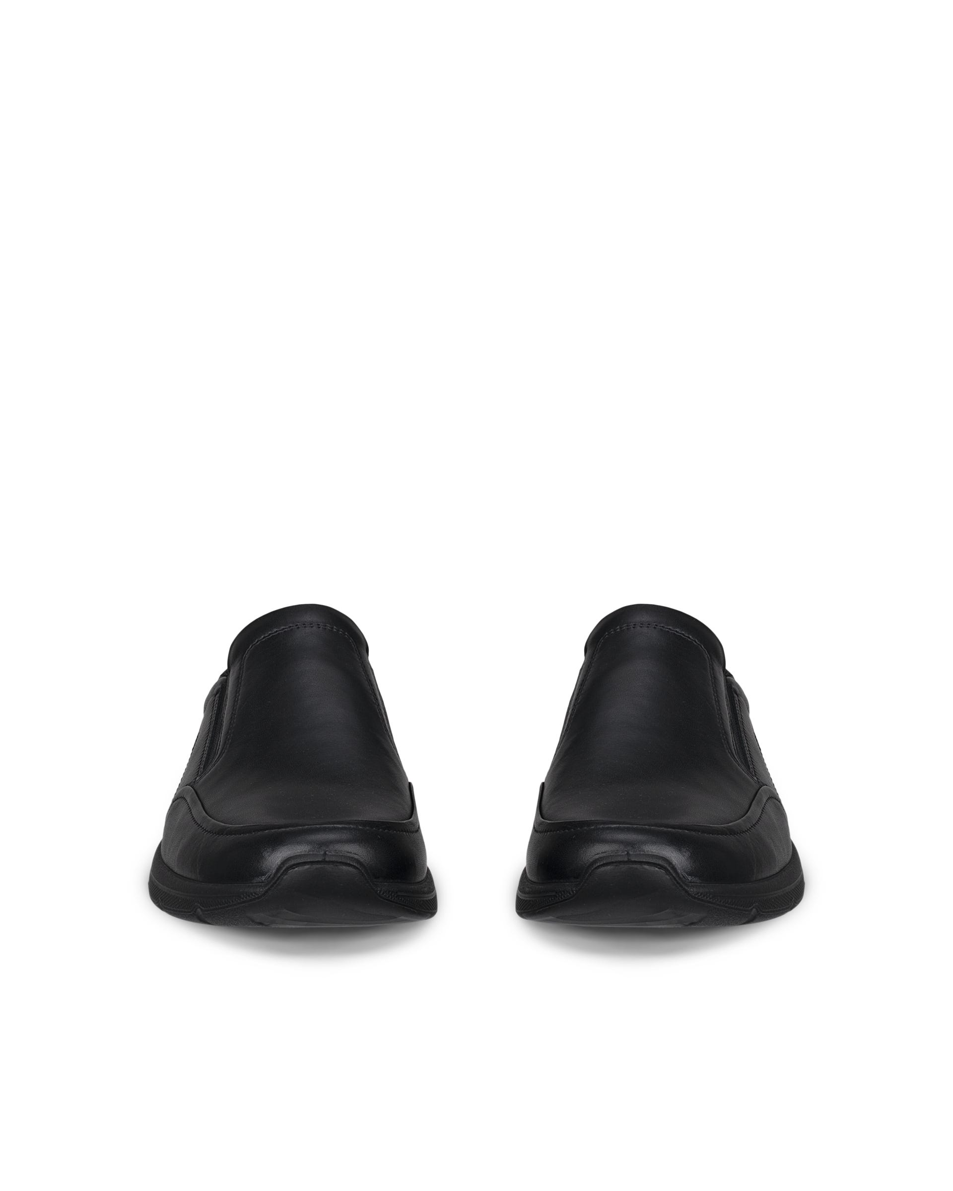 Zapatillas de nobuk sin cordones ECCO® IRVING para hombre - Negro - Outside