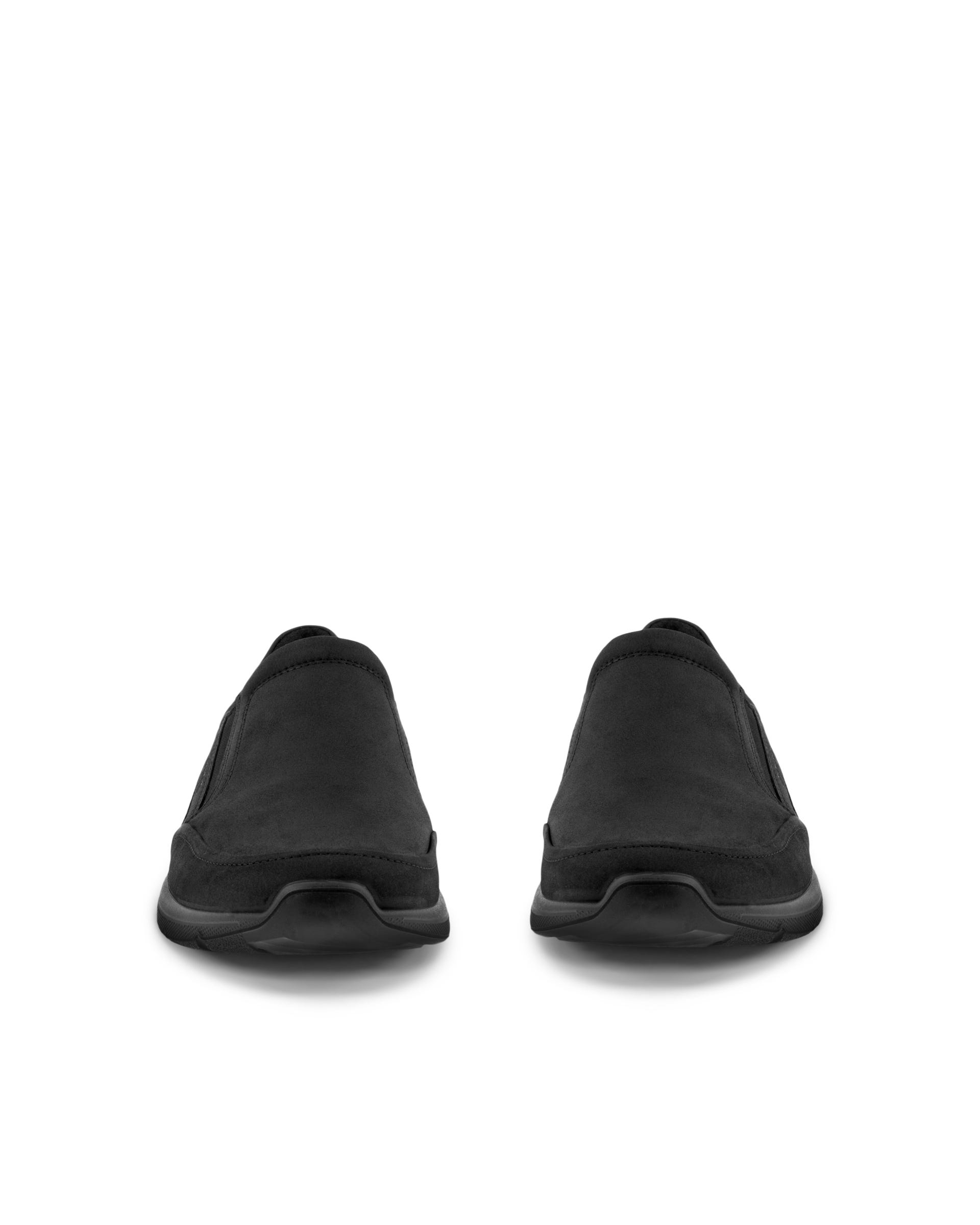 Miesten ECCO® IRVING nupukkinahkaiset slip-on kengät - Musta - Outside