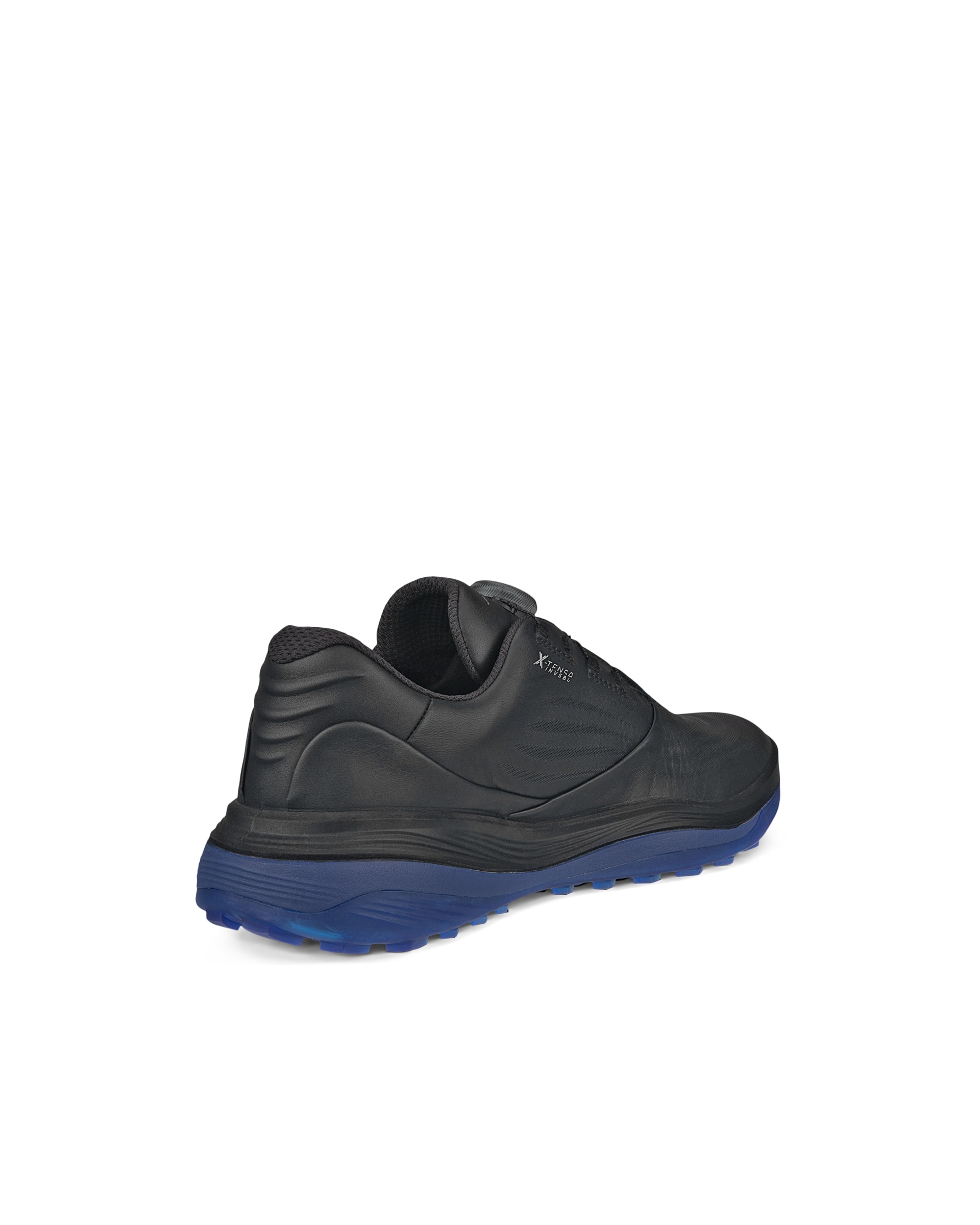 Men's ECCO® Golf LT1 Leather Waterproof Shoe - Black - Back
