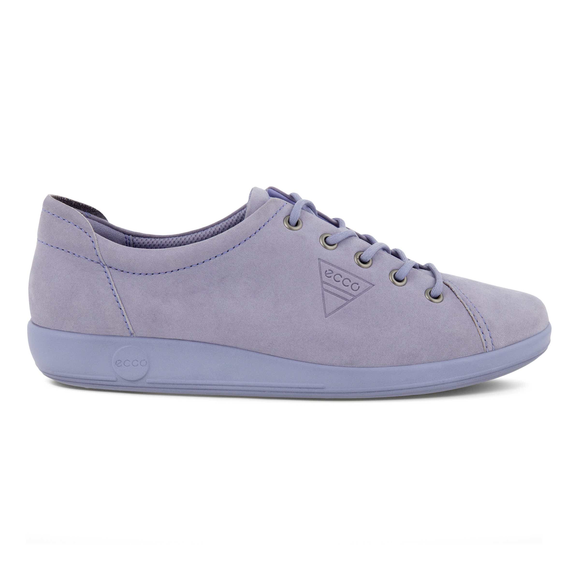 Women's ECCO® Soft 2.0 Nubuck Walking Shoe - Purple - Outside