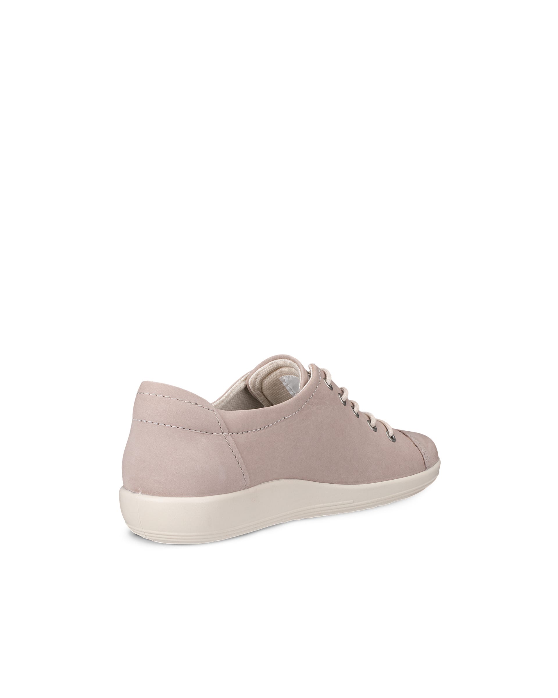 Women's ECCO® Soft 2.0 Nubuck Walking Shoe - Grey - Back