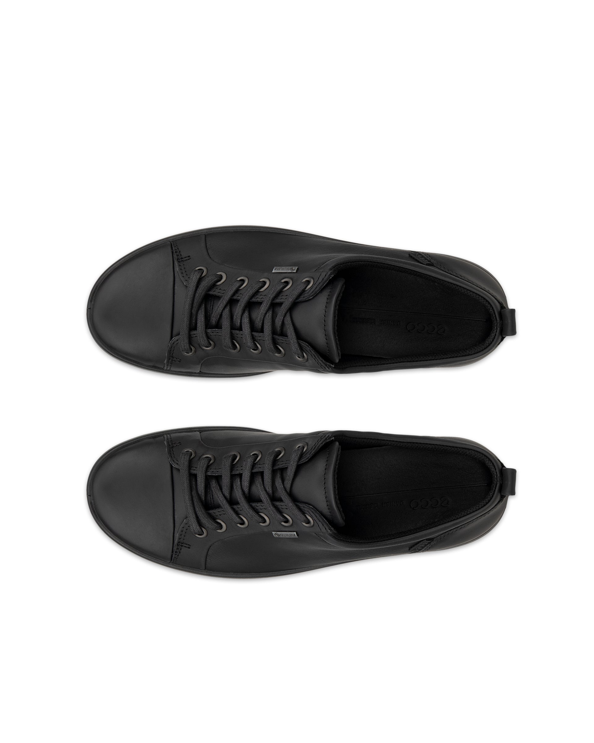 ECCO® Soft 7 Damen Ledersneaker mit Gore-Tex - Schwarz - Top left pair