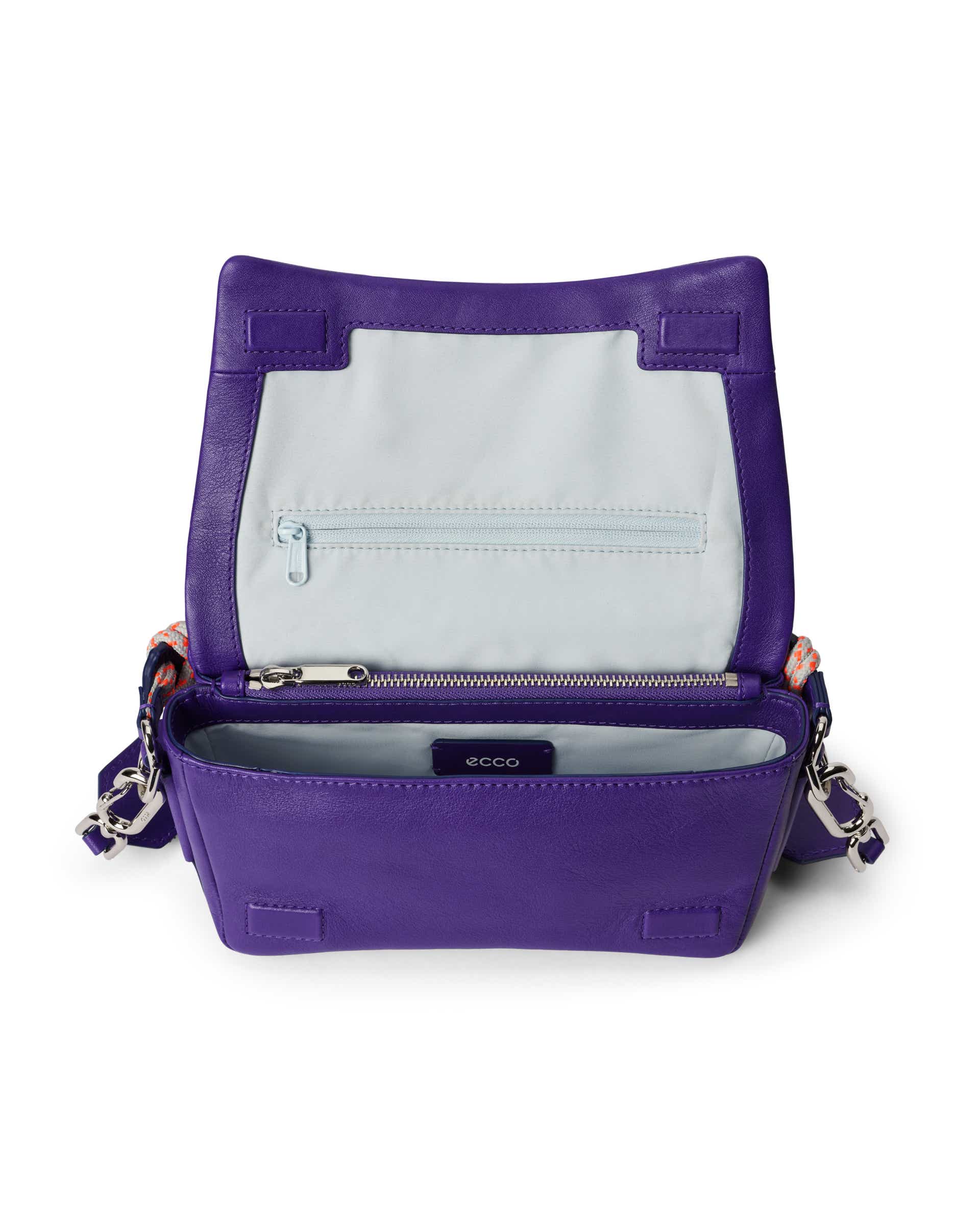 ECCO® Pinch Umhängetasche aus Leder - Lila - Inside