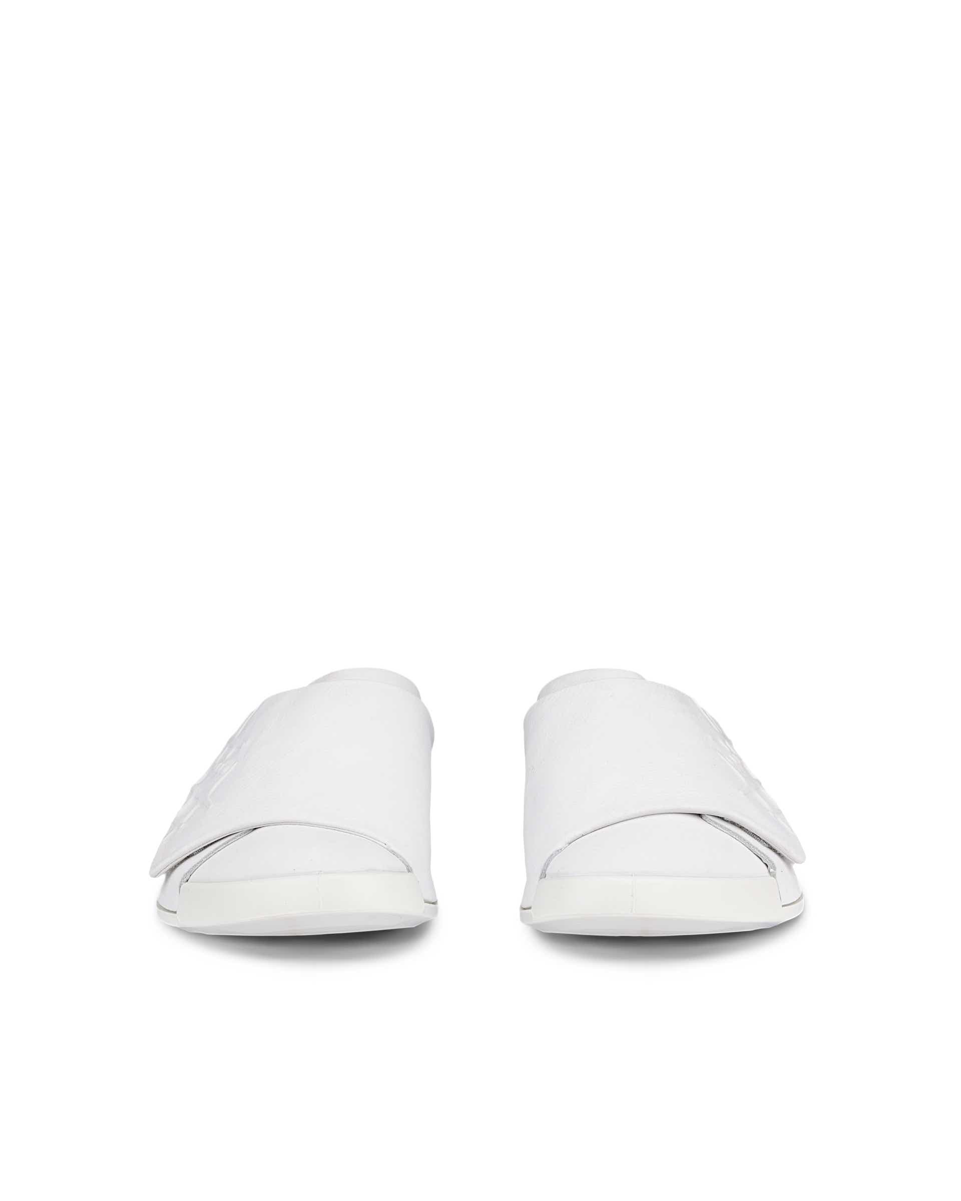 ECCO COZMO SHOE RAL7000 MENS メンズ レザーサンダル - ホワイト - Front pair