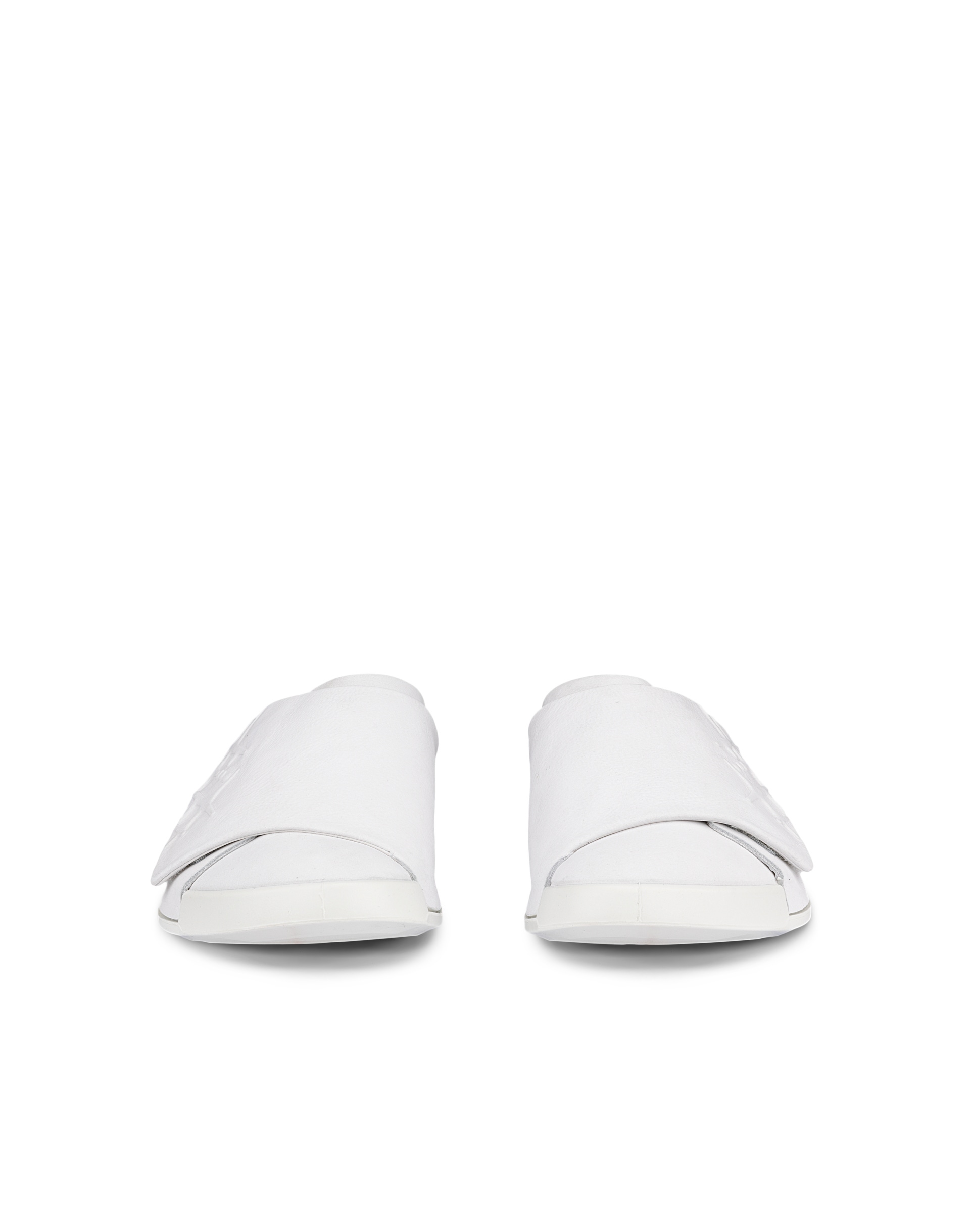 ECCO COZMO SHOE RAL7000 MENS メンズ レザーサンダル - ホワイト - Front pair