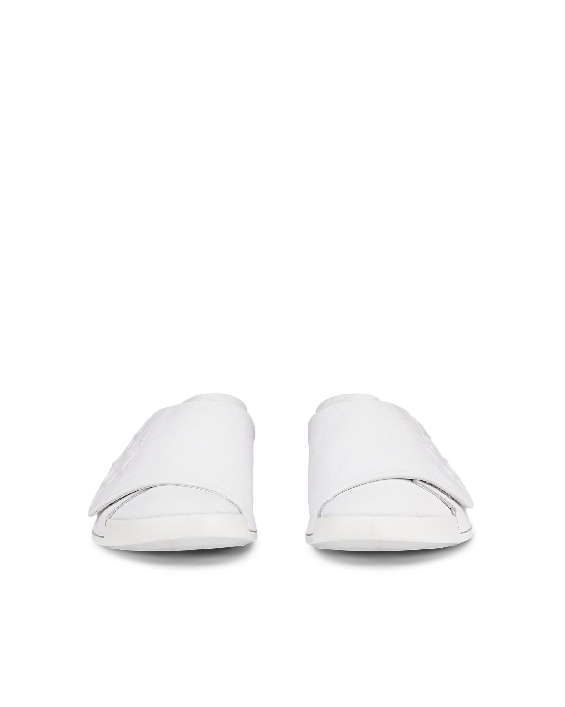 ECCO COZMO SHOE RAL7000 MENS メンズ レザーサンダル - ホワイト - Front pair