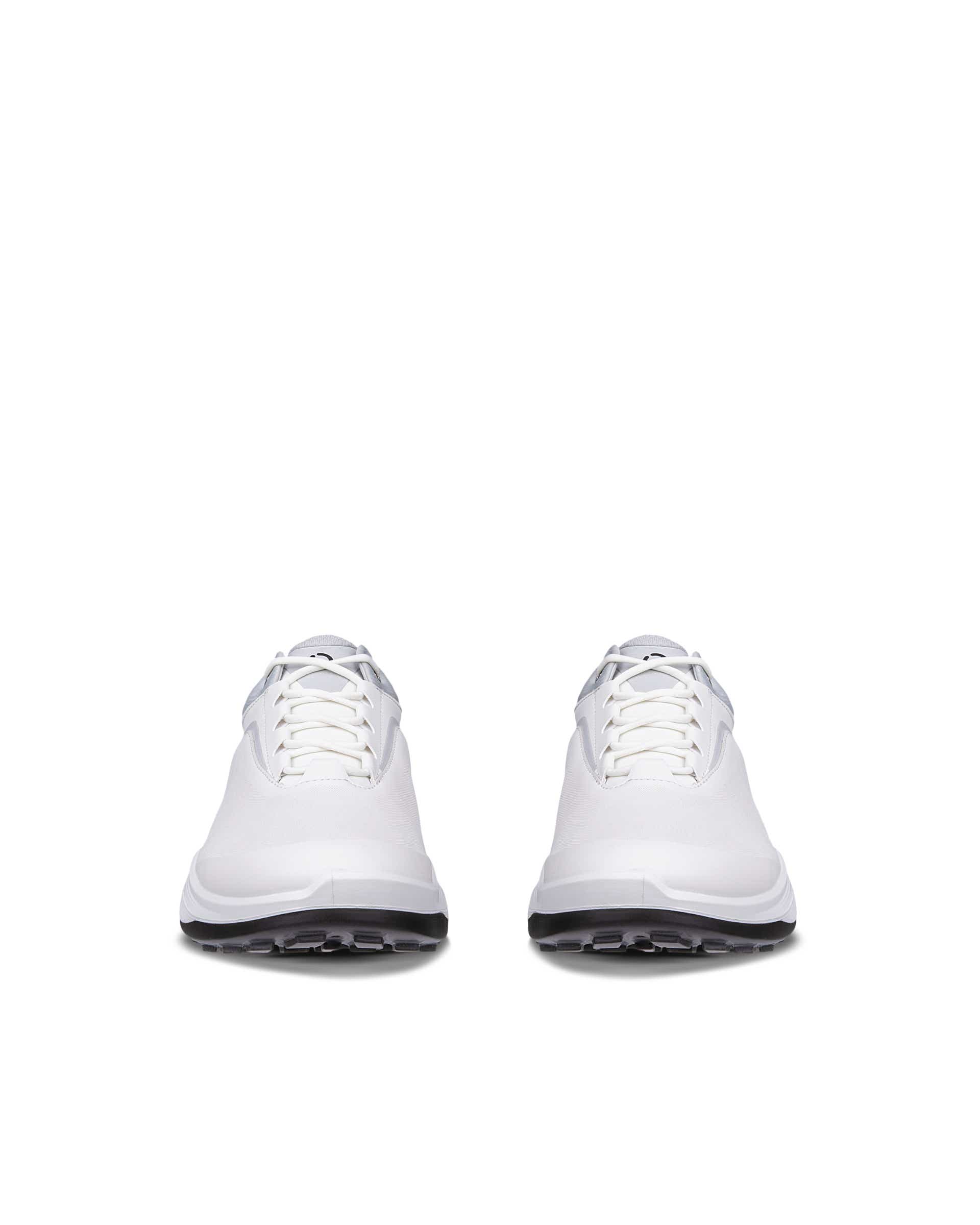 Men's ECCO® Golf LT1 Leather Waterproof Golf Shoe - White - Front pair
