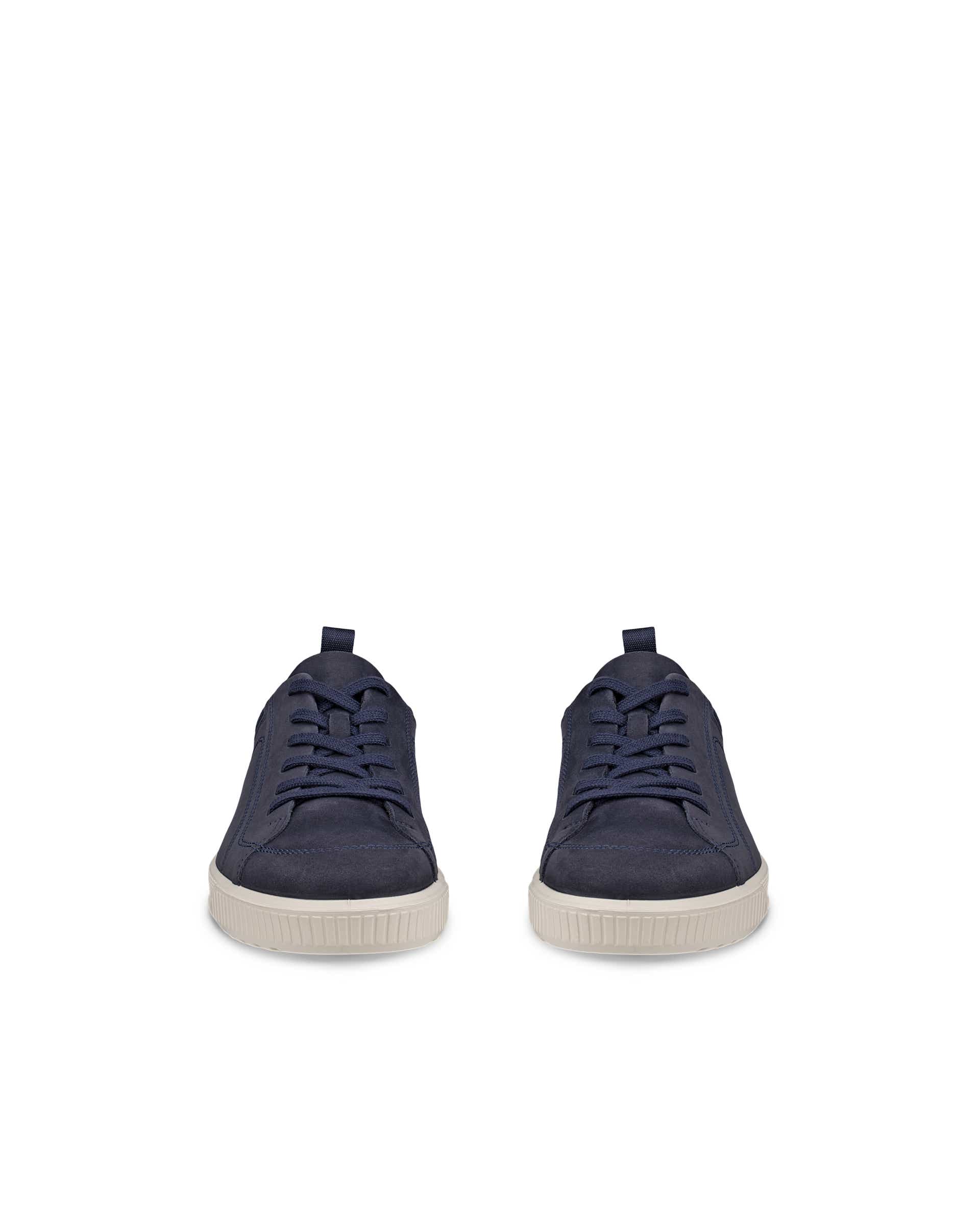 ECCO® BYWAY heren nubuck veterschoen - Blauw - Front pair