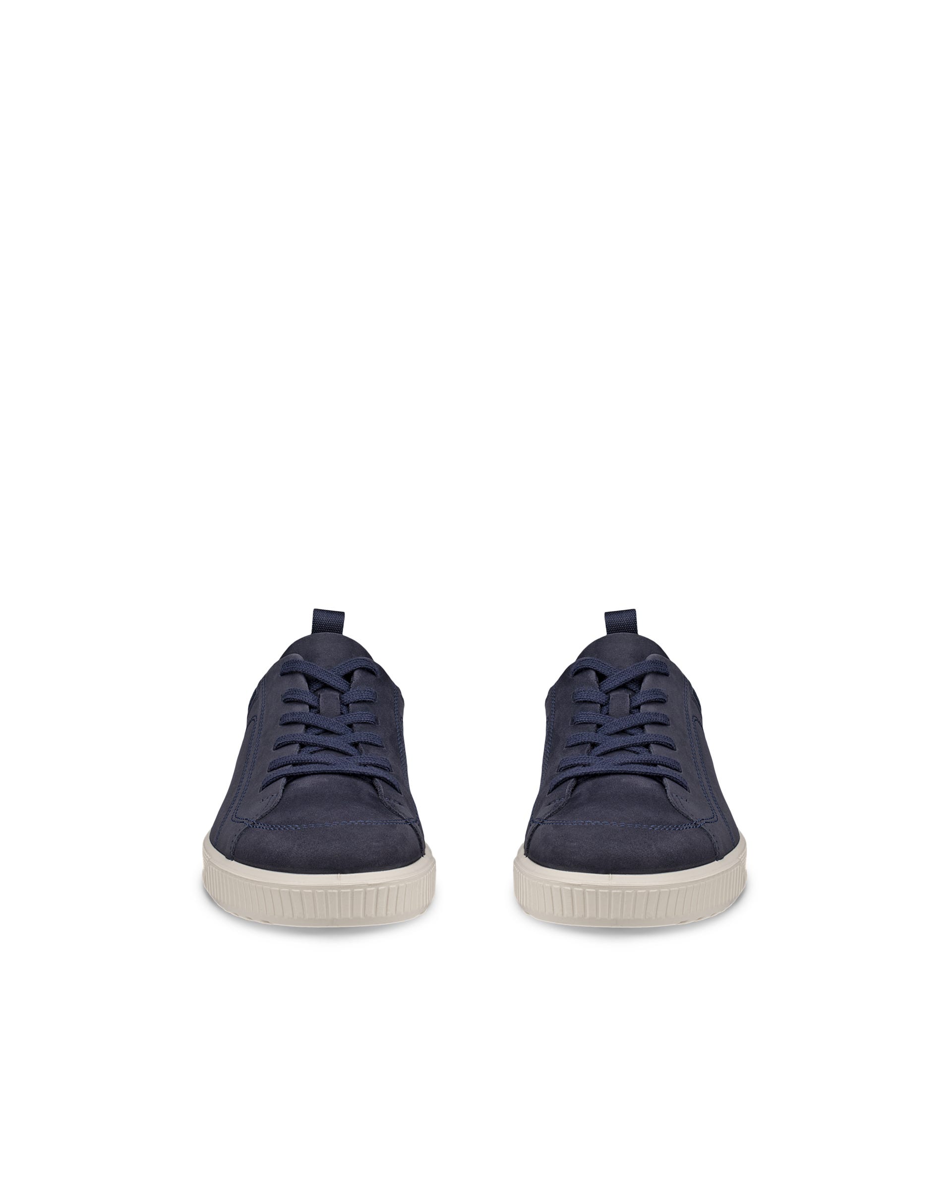 ECCO® BYWAY heren nubuck veterschoen - Blauw - Front pair