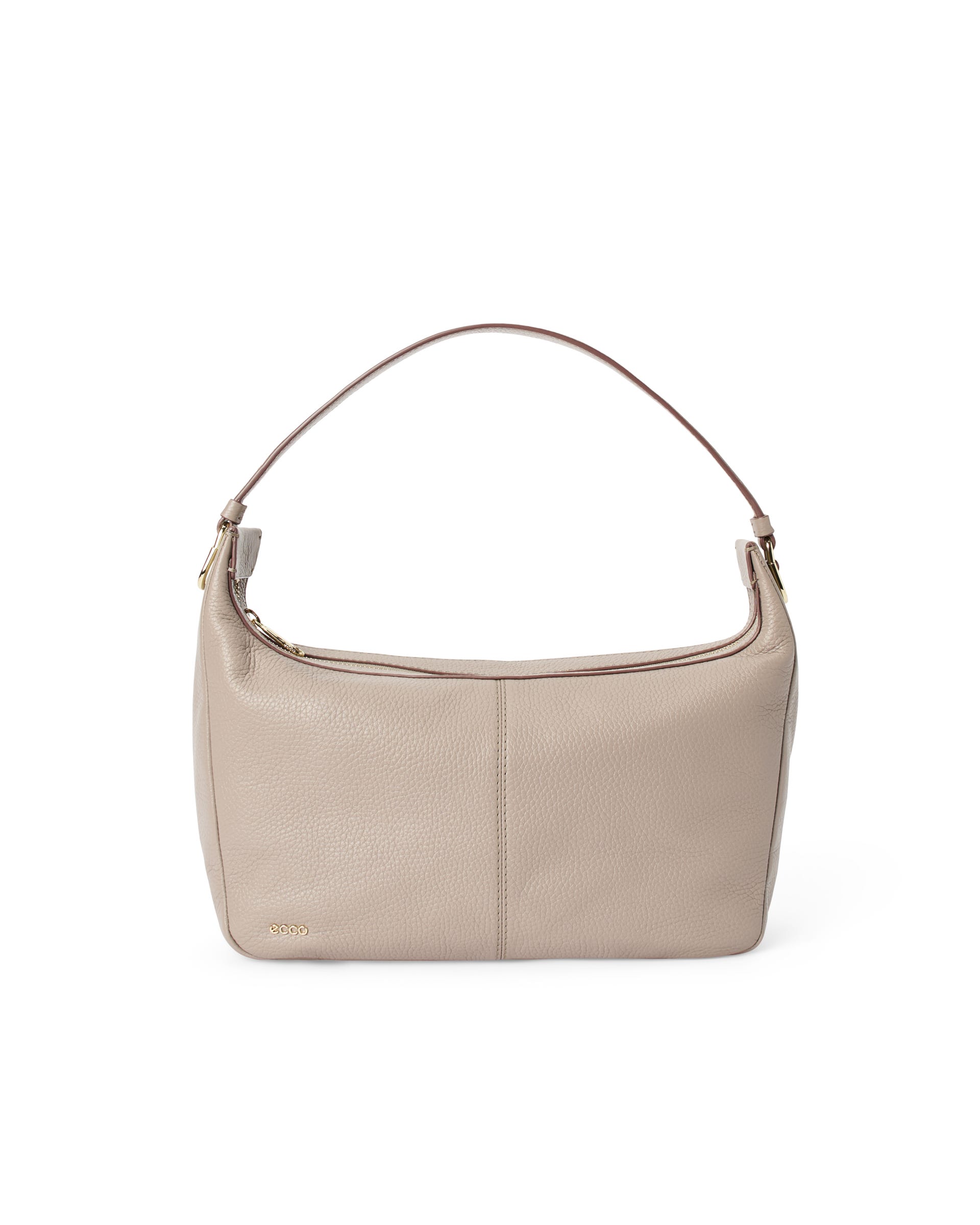 ECCO® Small Hobo Leather Shoulder & Crossbody Bag - Beige - Main
