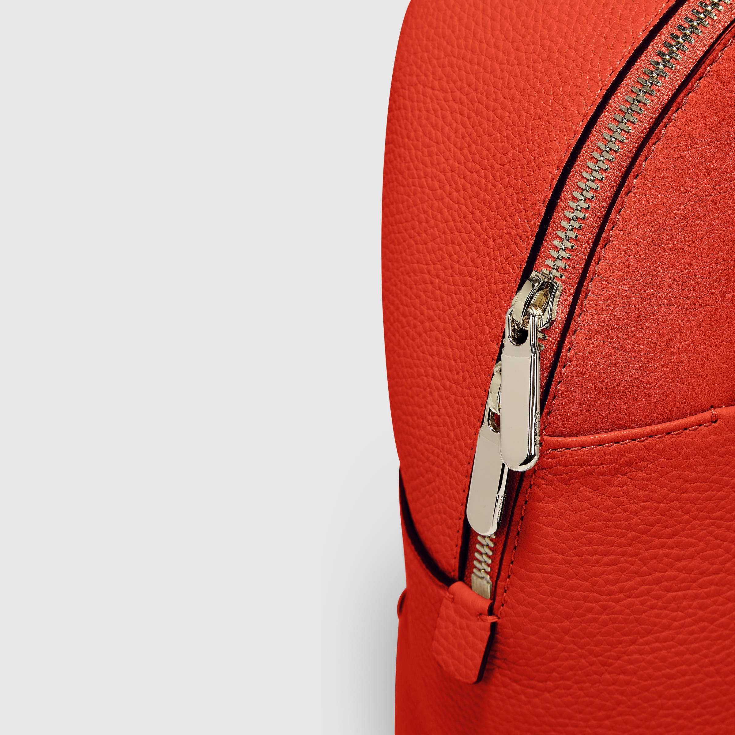 ECCO® Textureblock Leather Backpack - Red - Detail-1