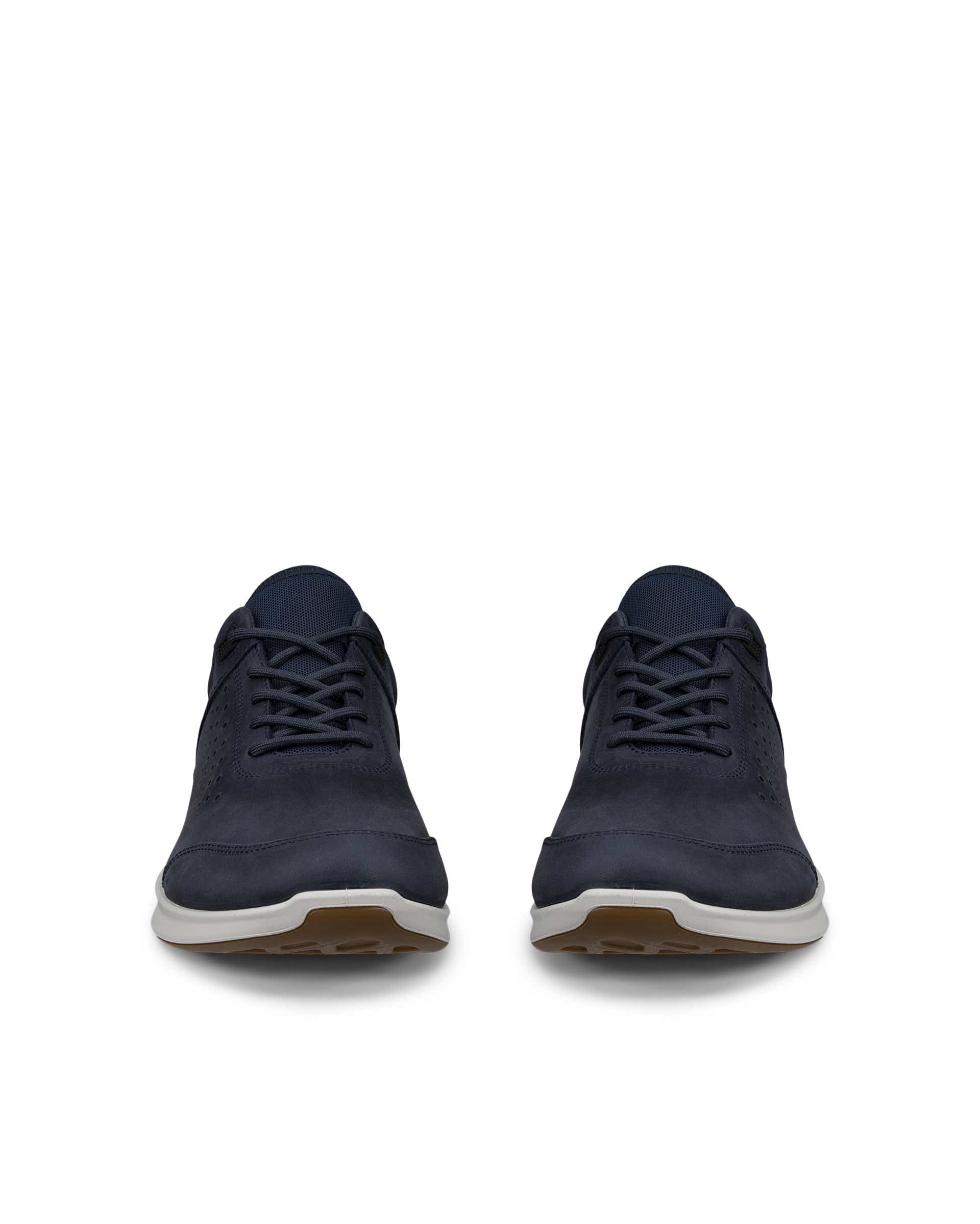 ECCO® EXCEED chaussures de marche en nubuck pour homme - Bleu - Front pair