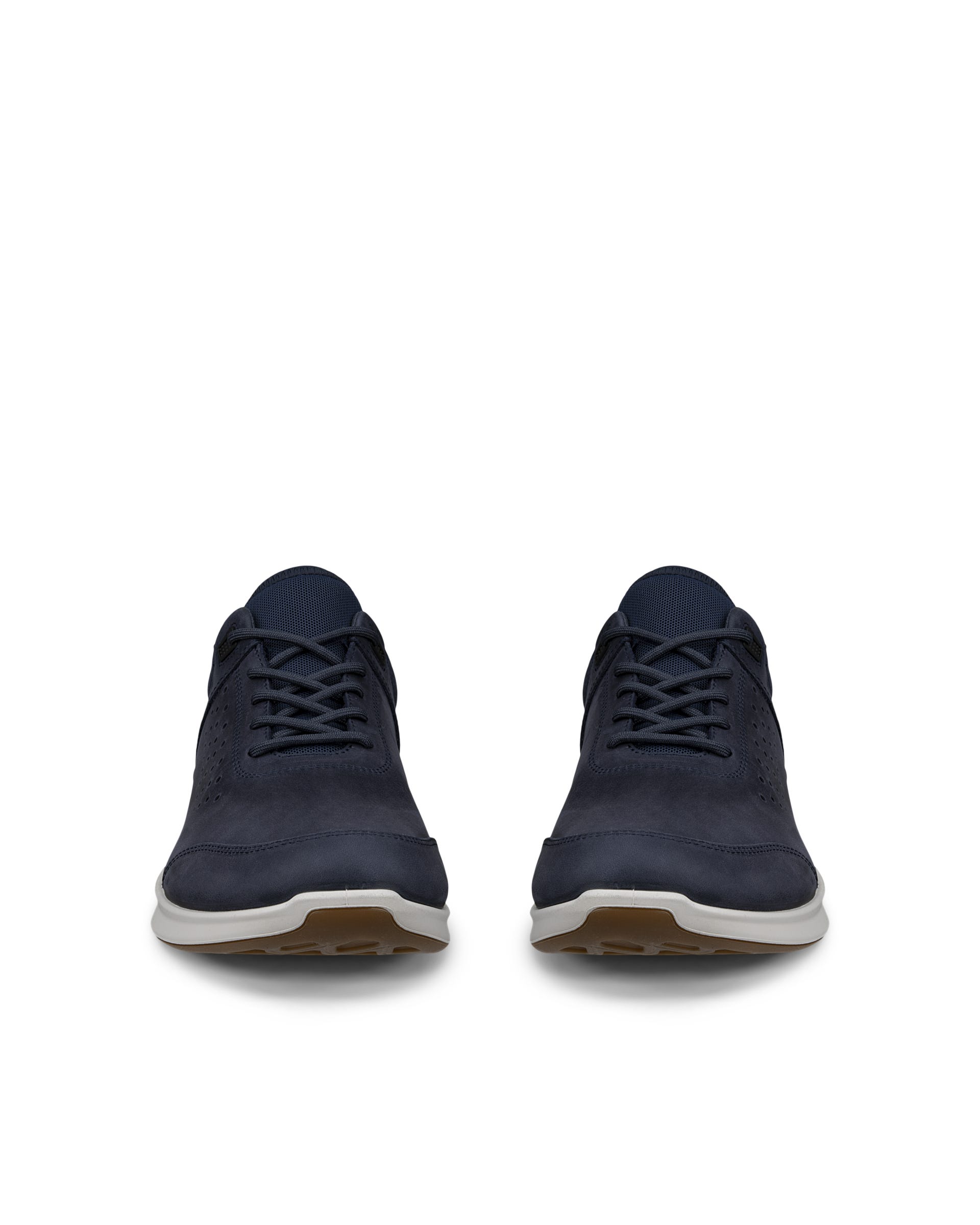 ECCO® EXCEED chaussures de marche en nubuck pour homme - Bleu - Front pair