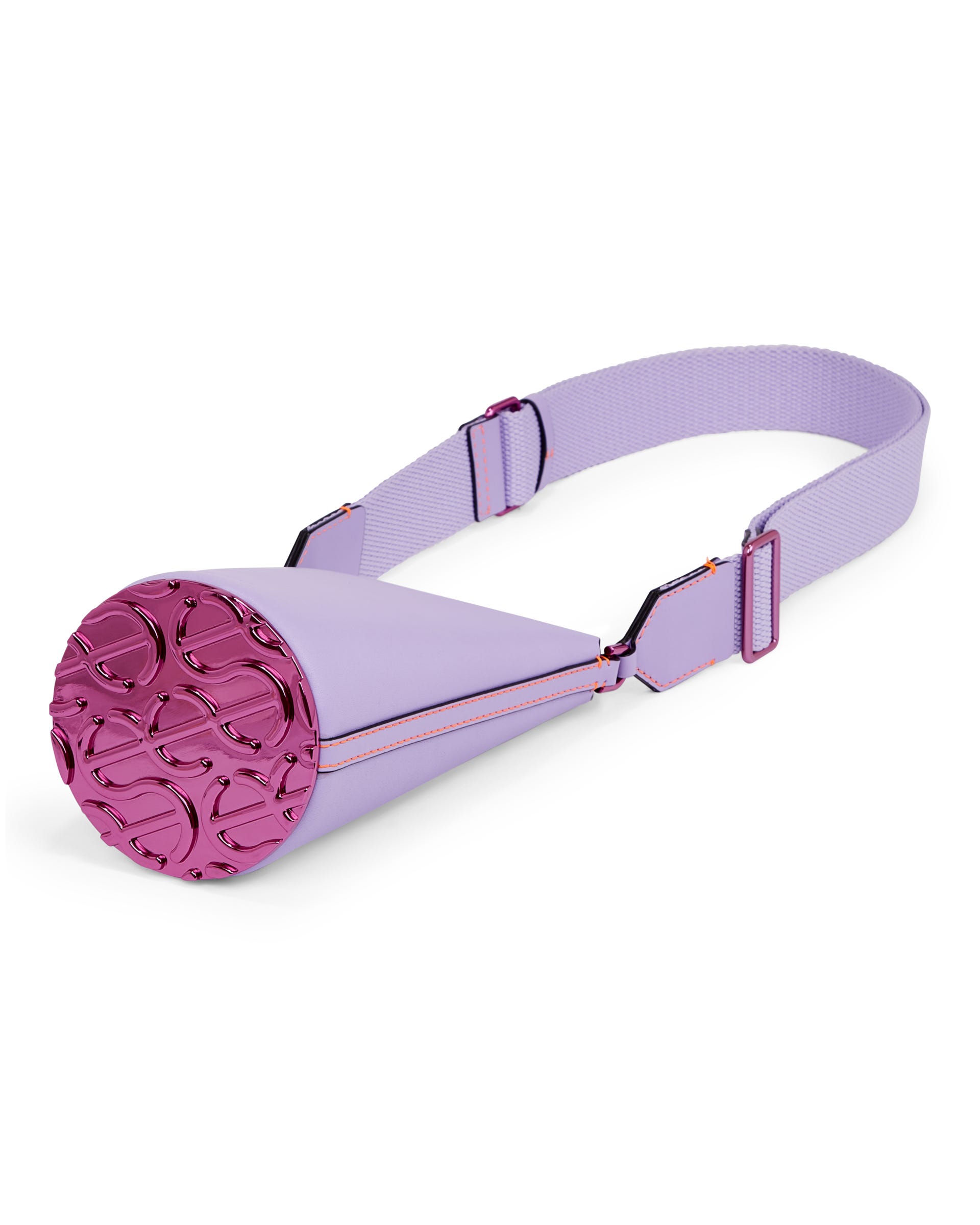 ECCO Pot Wave Plate レザークロスボディバッグ - パープル - Detail-1